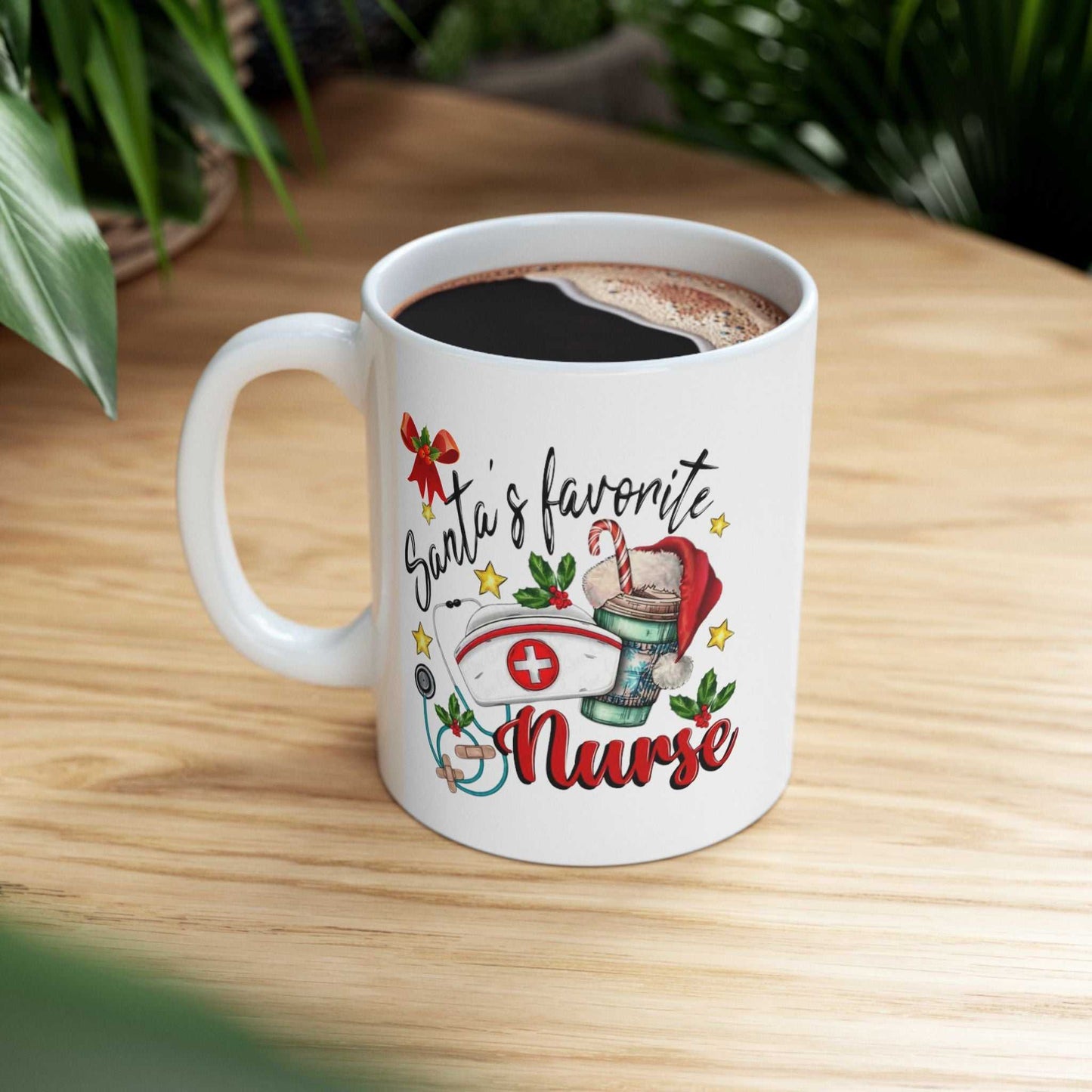 Santas Favorite Nurse Mugs, Nurse Christmas Gift
