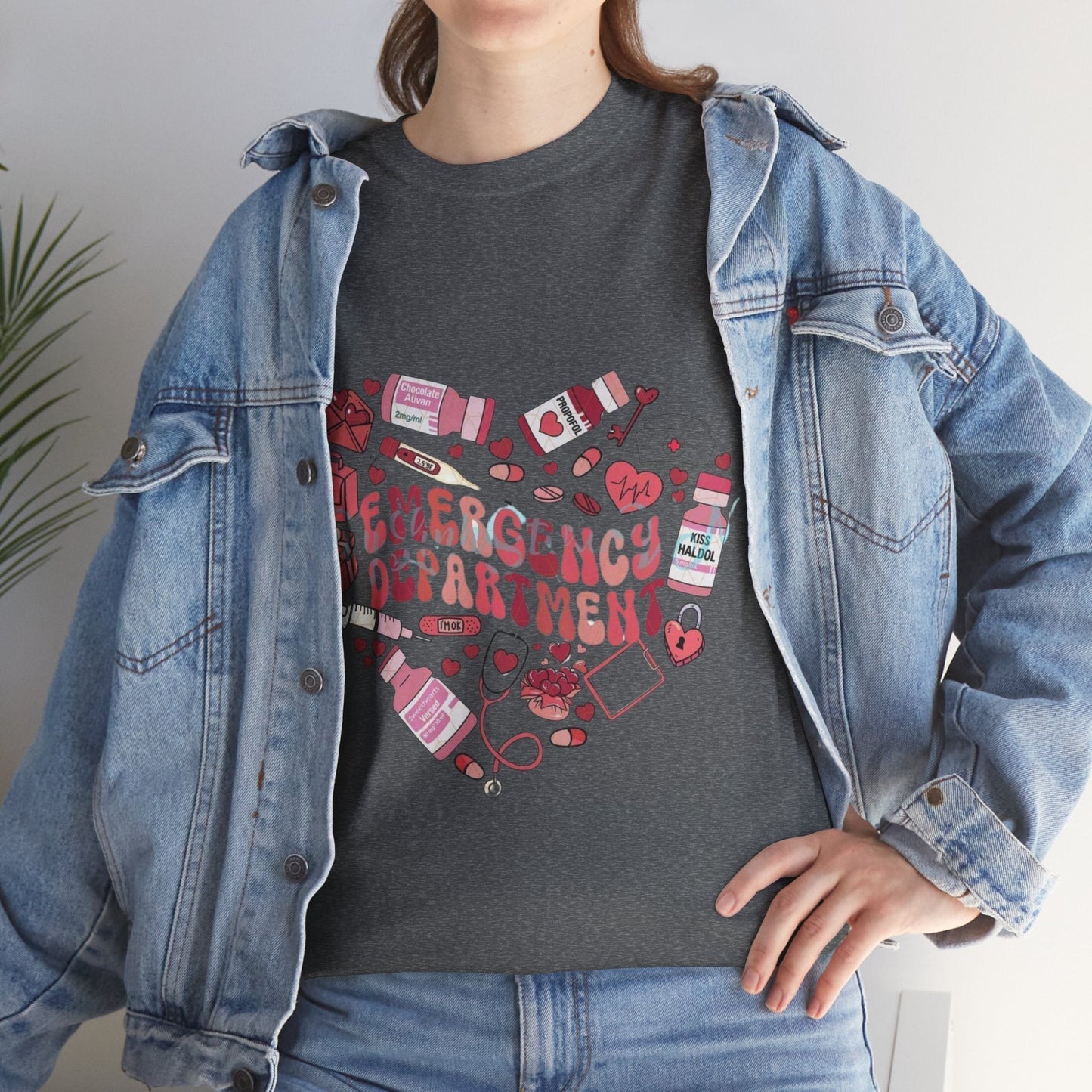 Emergency Department Nurse Valentine T-Shirt , Valentines Day Nursing Gifts