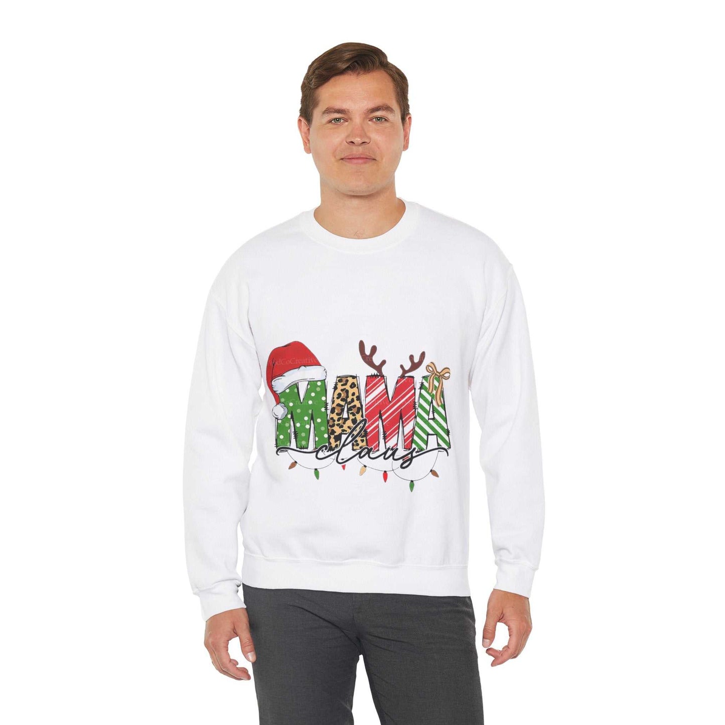 Mama Claus Sweatshirt, Family Christmas Gift, Merry Christmas Sweatshirt