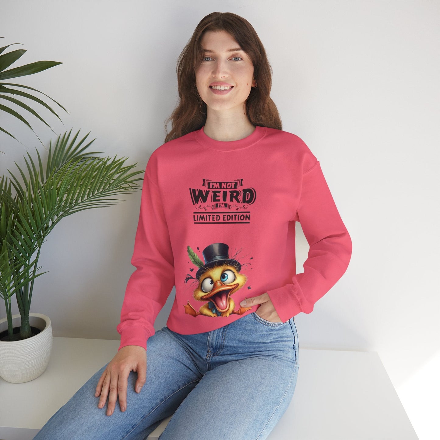 Limited Edition 'I'm Not Weird' Crewneck Sweatshirt - Unisex Heavy Blend
