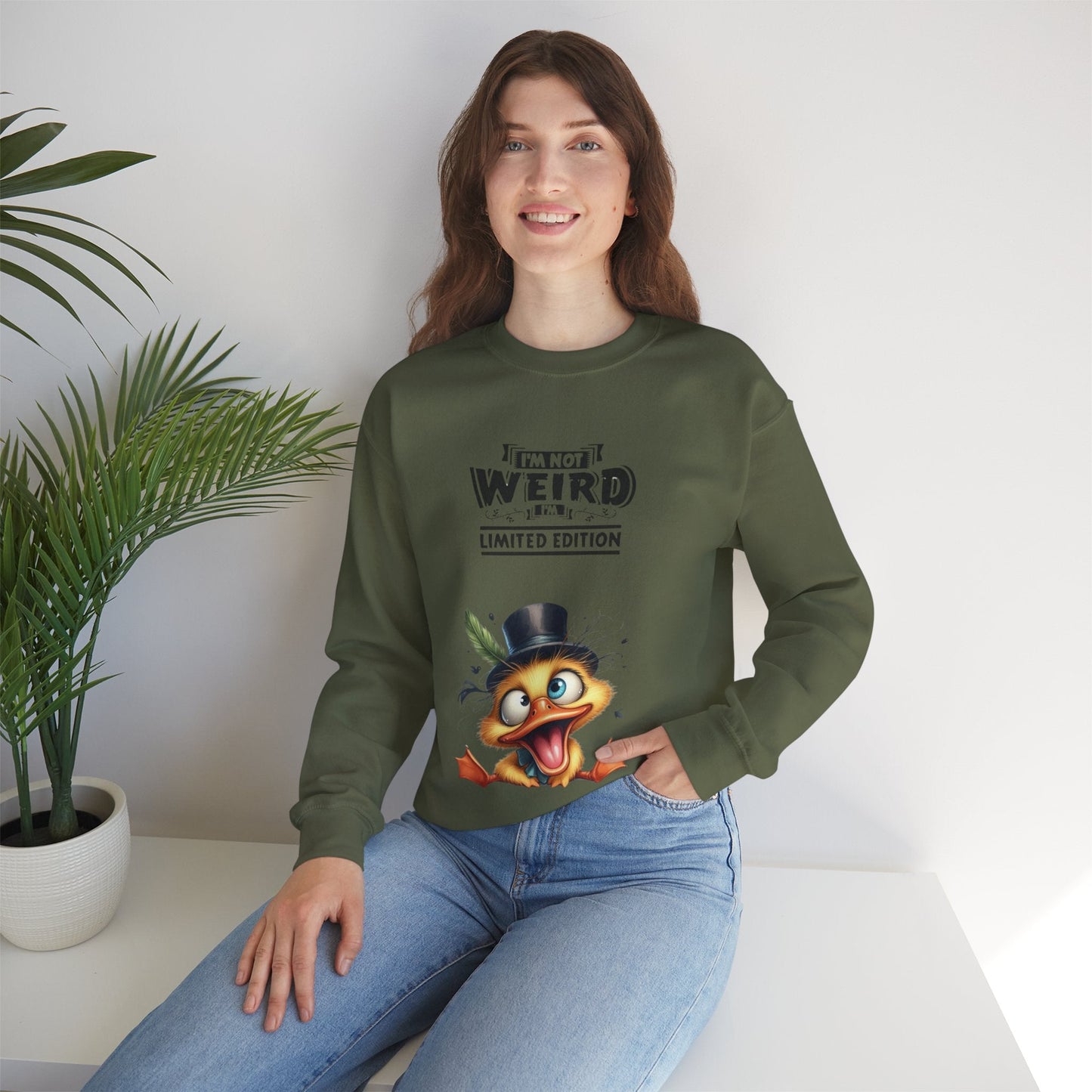 Limited Edition 'I'm Not Weird' Crewneck Sweatshirt - Unisex Heavy Blend