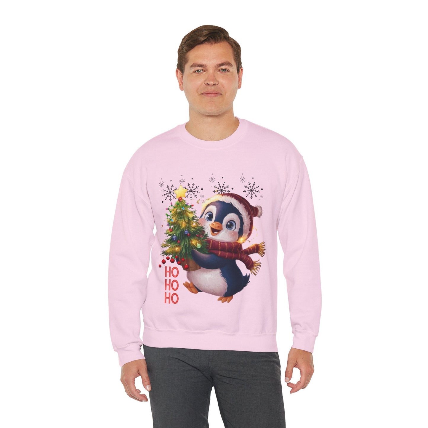 Penguin Merry Christmas Sweatshirt, Winter Holiday Gift