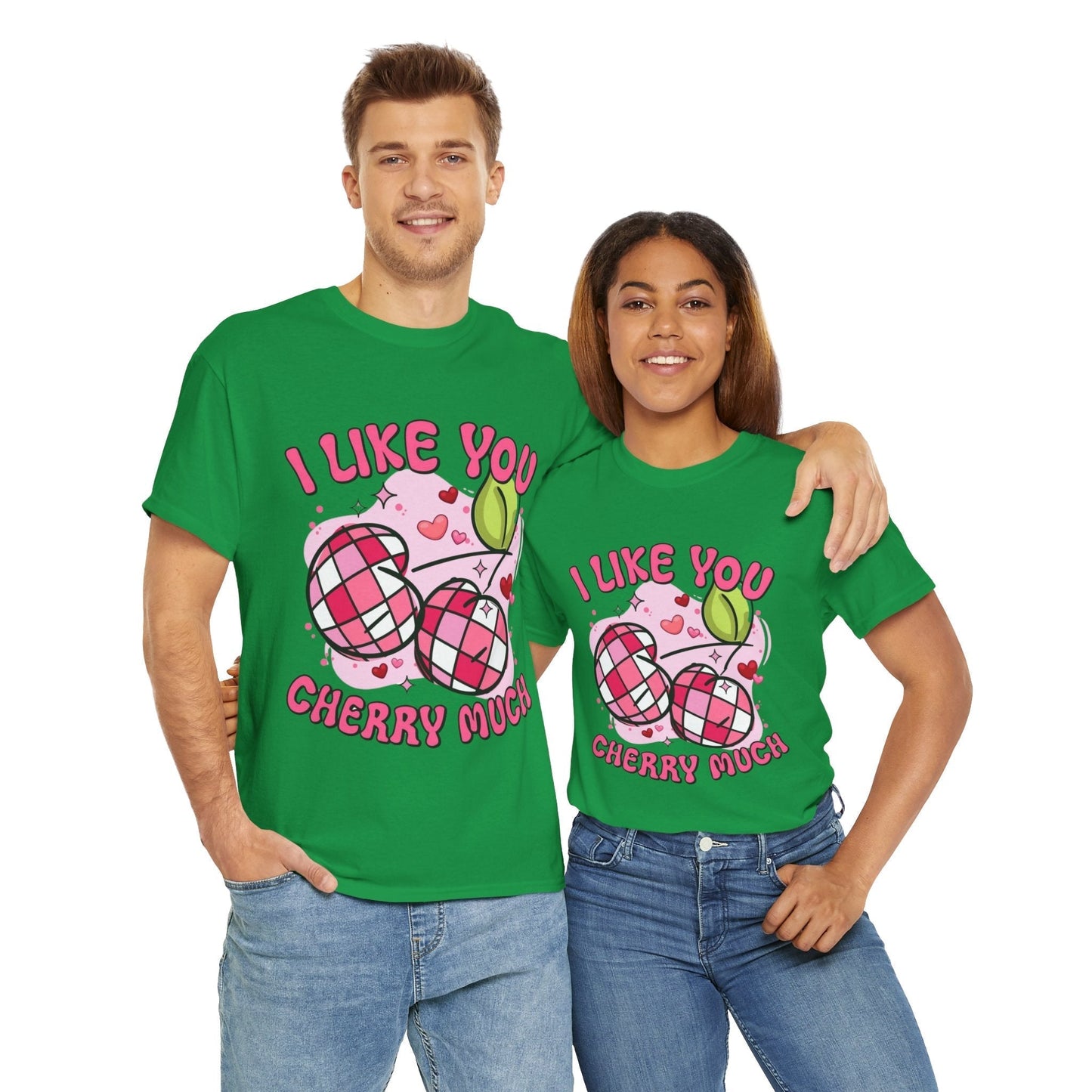 I Like You Cherry Much T-shirt , Valentines Day Cherry Gift