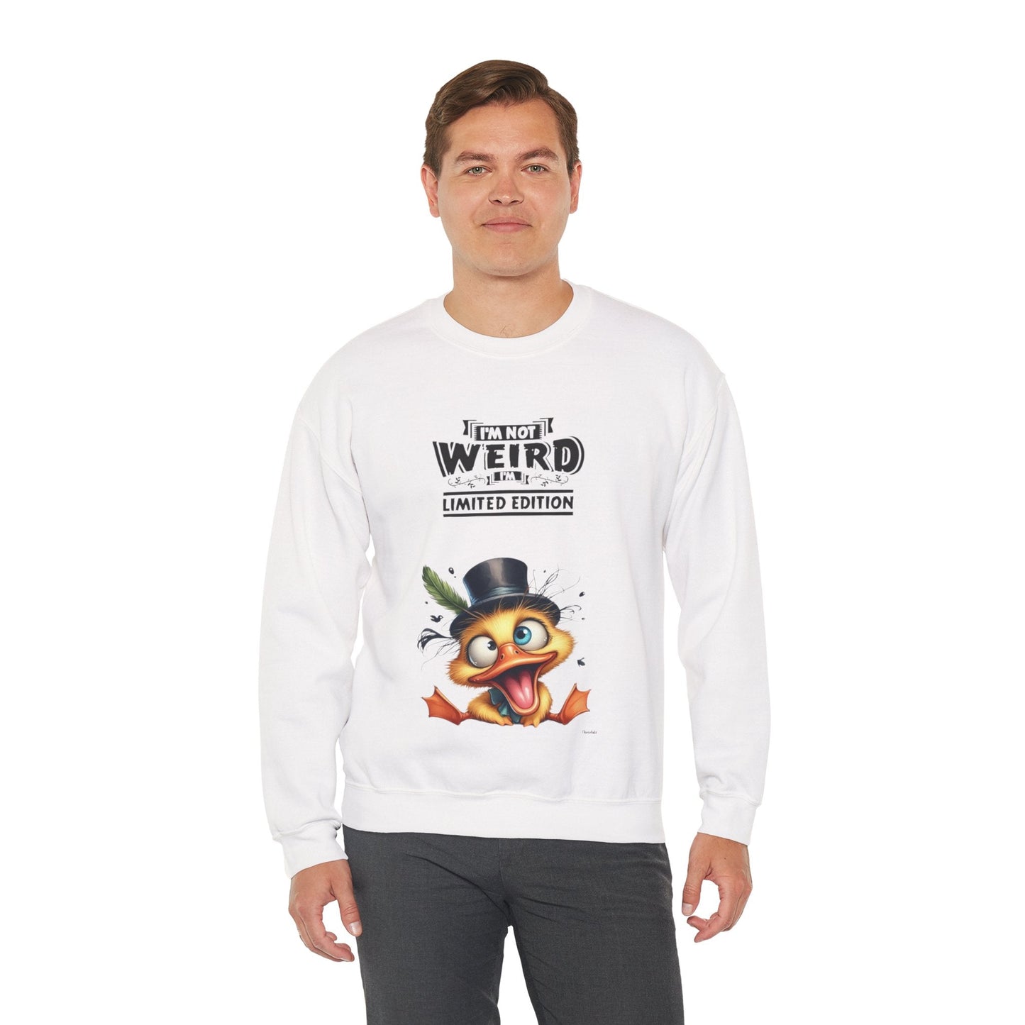Limited Edition 'I'm Not Weird' Crewneck Sweatshirt - Unisex Heavy Blend