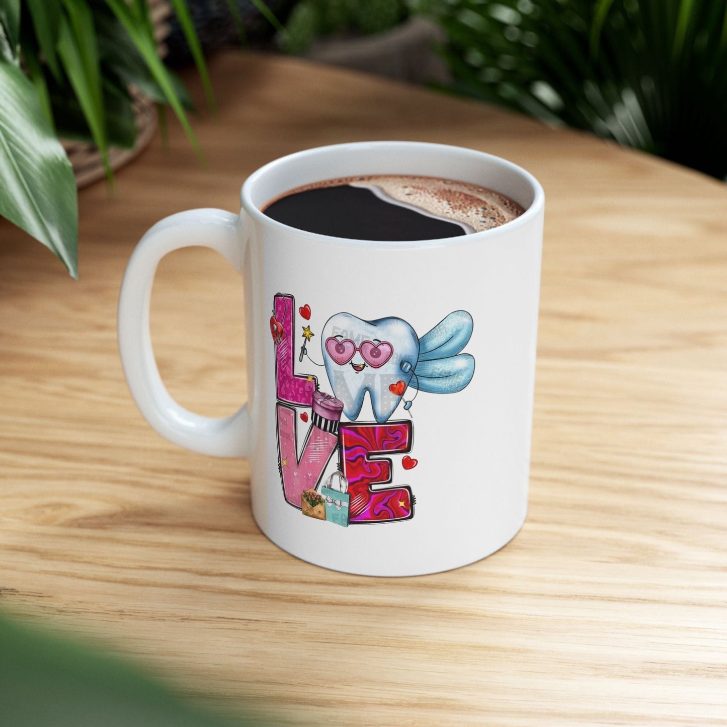 Love Dental Valentine Mugs, Dental Hygienist Gift