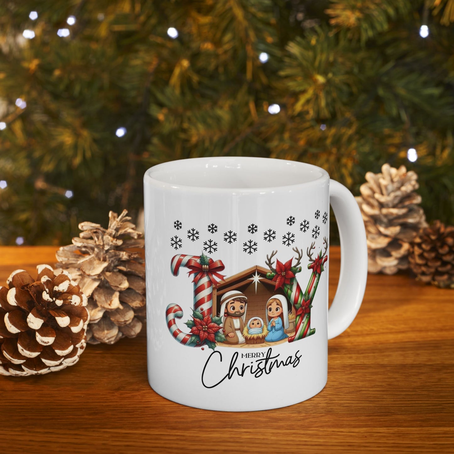 Joy To The World Mugs, Christmas Baby Jesus Gift