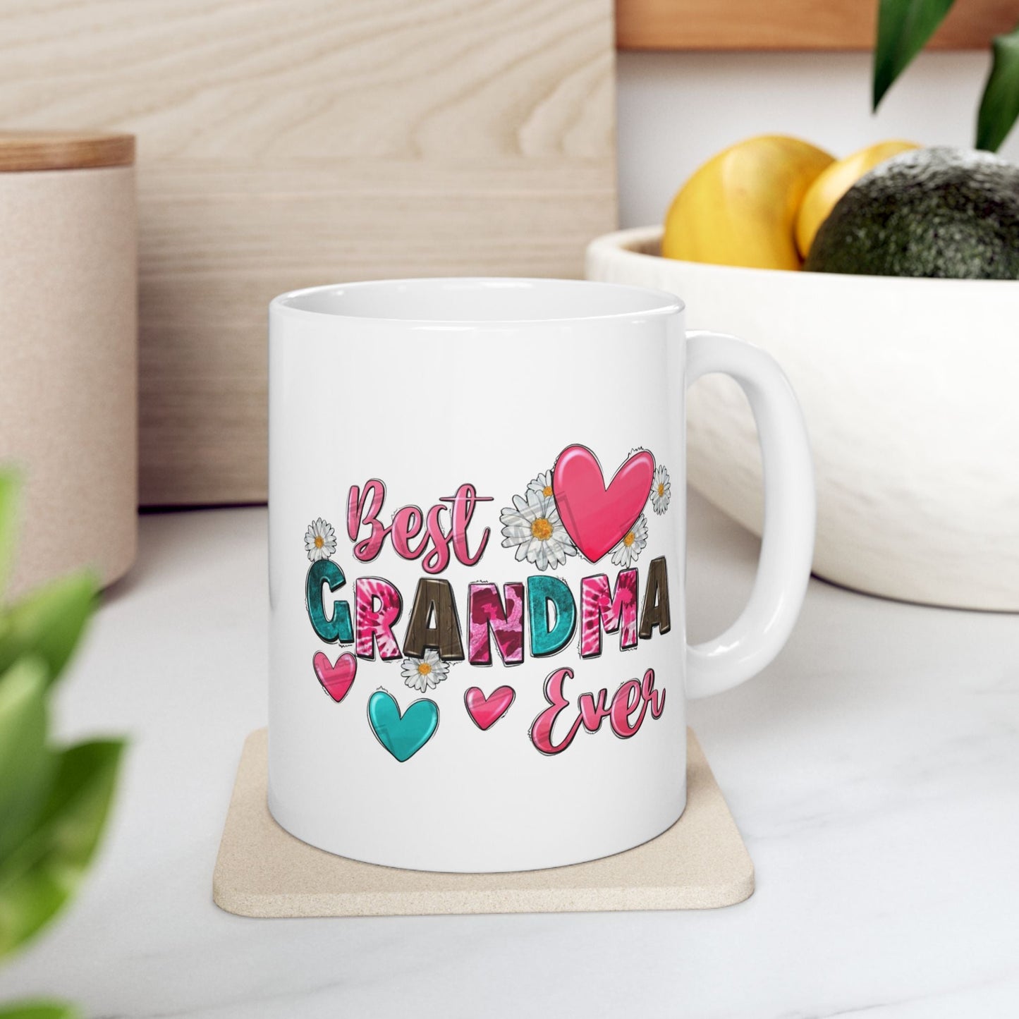 Grandmas Love Ceramic Mug - Heartfelt Gift for Mothers Day & Birthdays - 11oz & 15oz