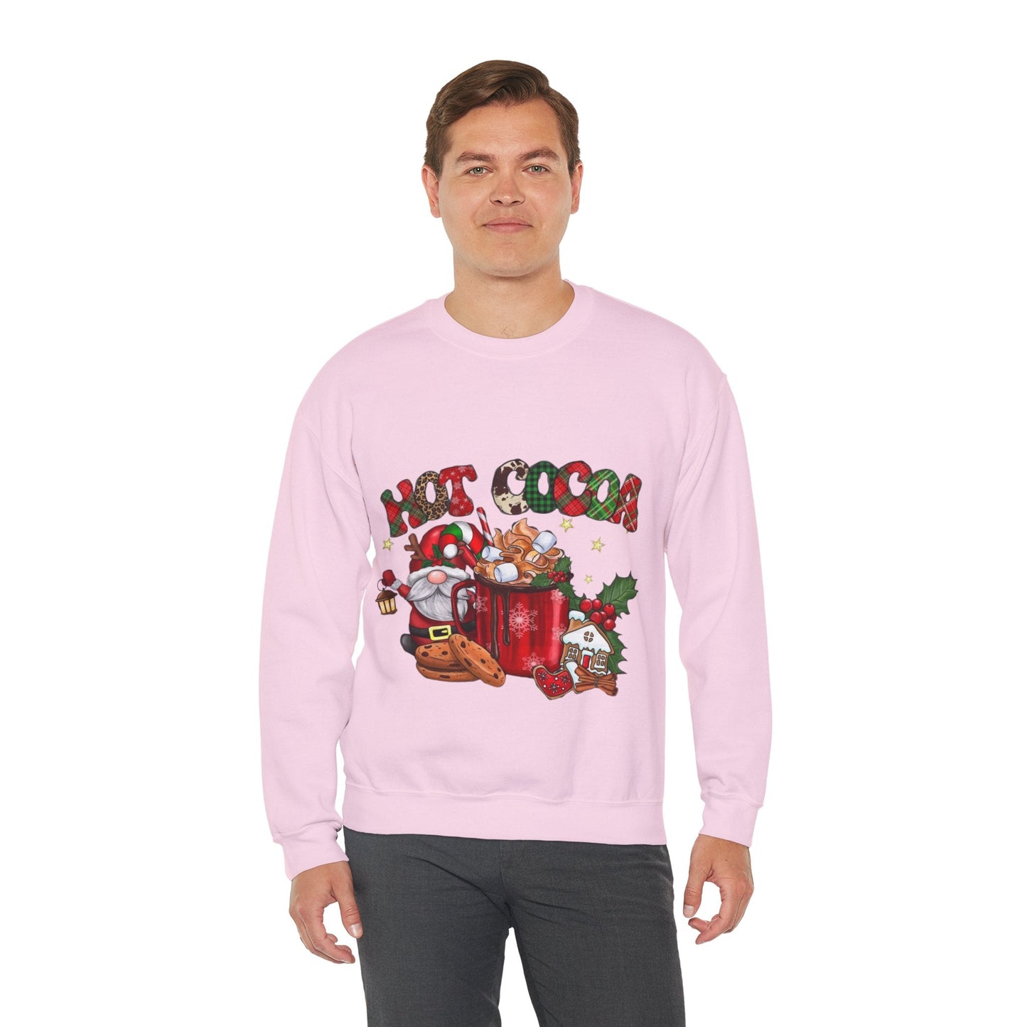 Hot Cocoa Christmas Movies Sweatshirt, Gnome Christmas Gift
