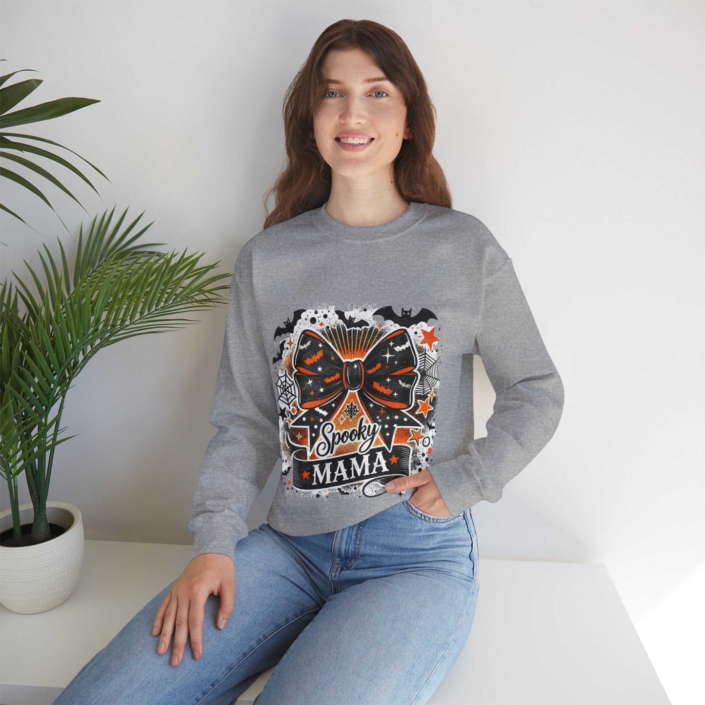 Spooky Mama Sweatshirt, Coquette Halloween Gift, Retro Halloween