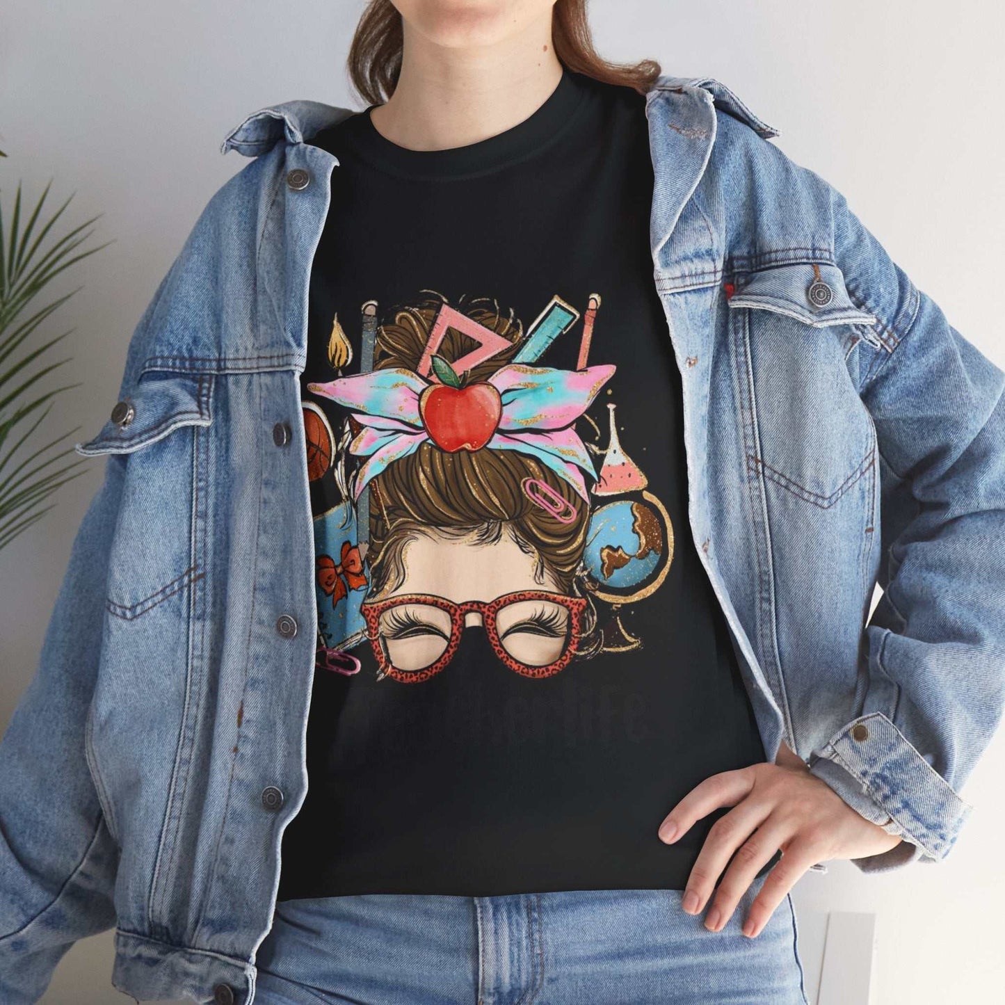 Teacher Life Unisex Tee Heavy Cotton, Cute Teacher Shirt, Gift for Teachers