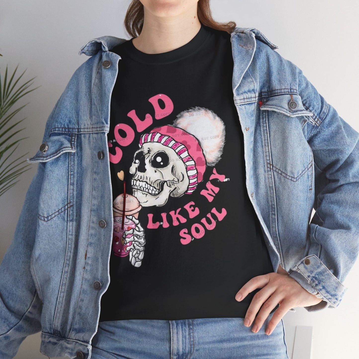Cold Like My Soul T-Shirt, Skeleton Coffee Gift