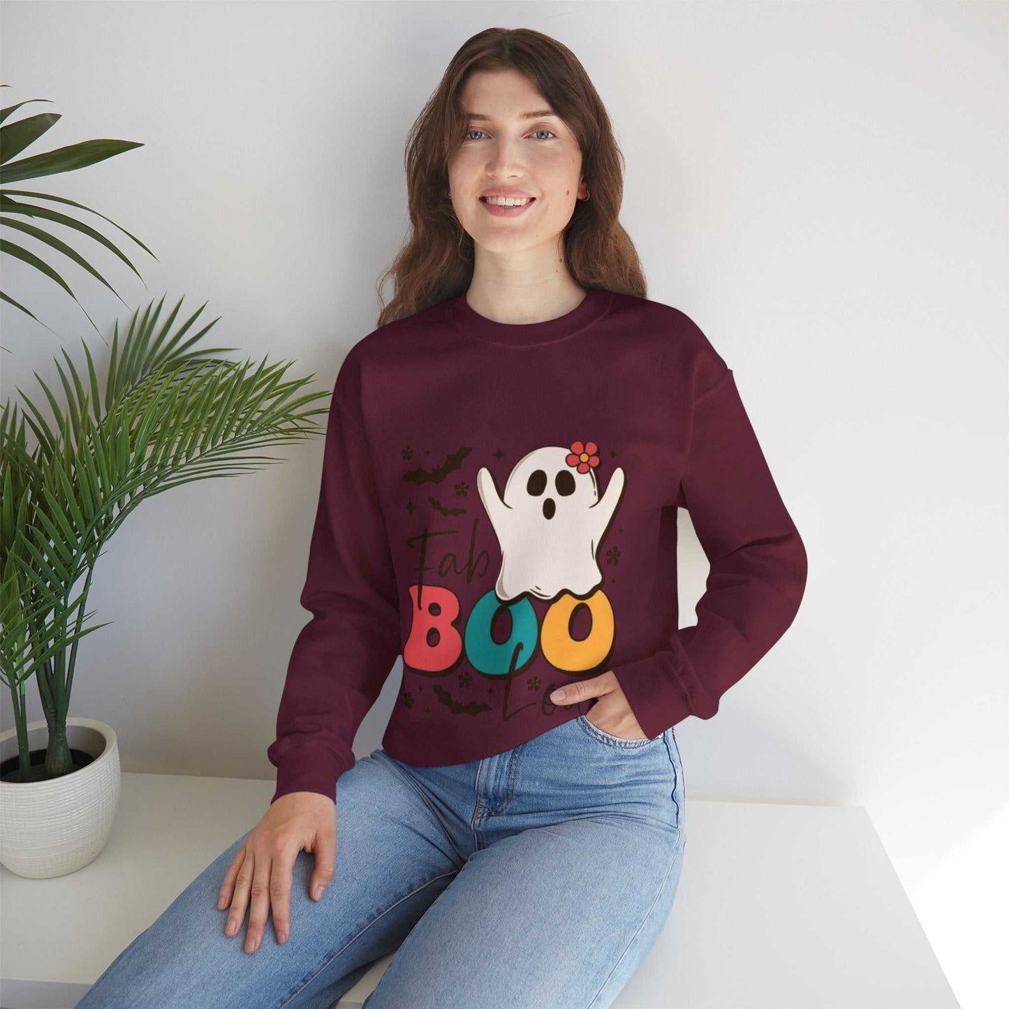 Fabulous Boo Sweatshirt, Halloween Party Gift