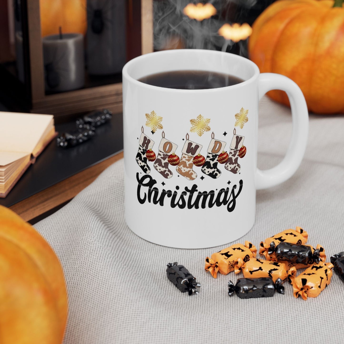 Howdy Christmas Mugs, Christmas Western Gift