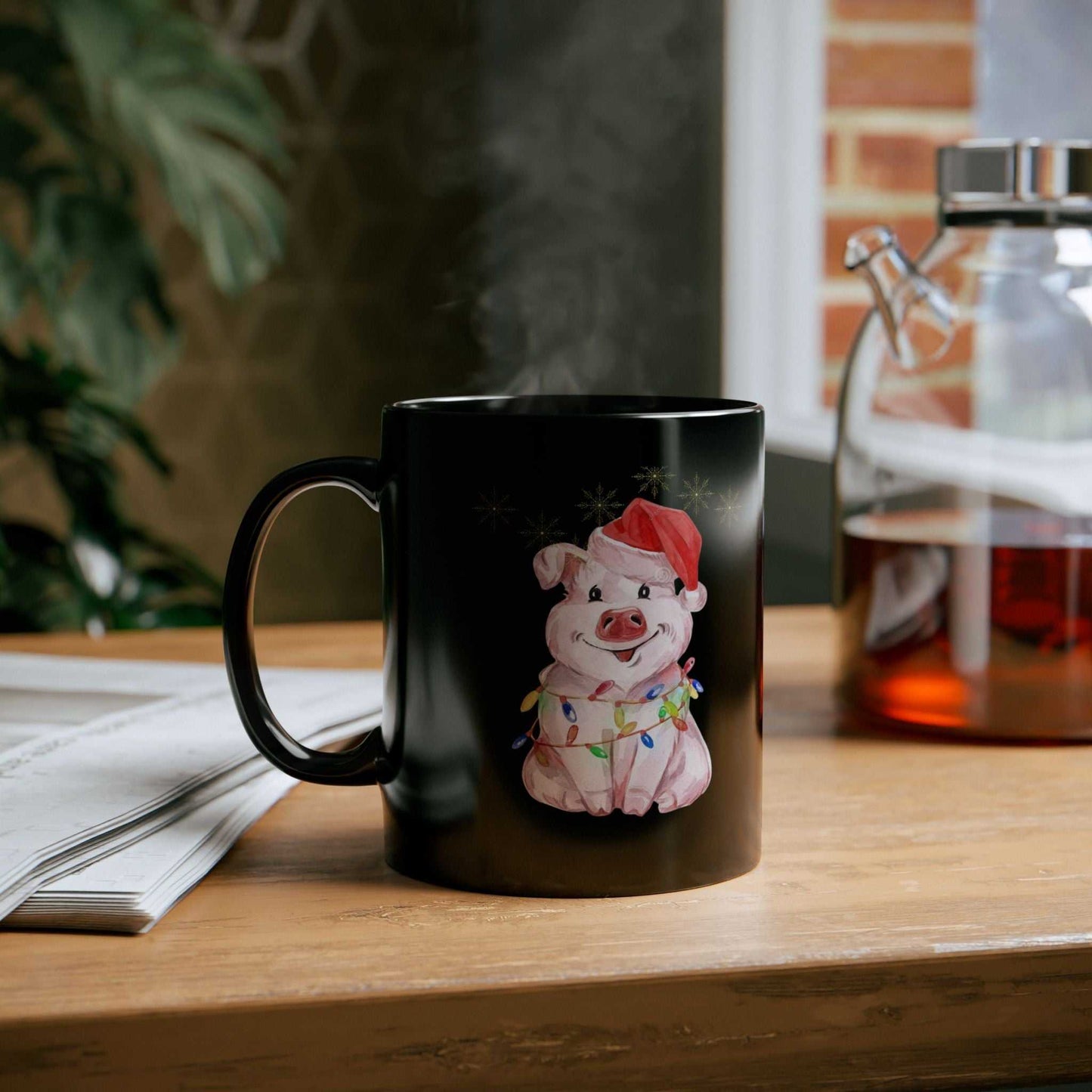 Funny Christmas Pig Mugs, Gift for Christmas