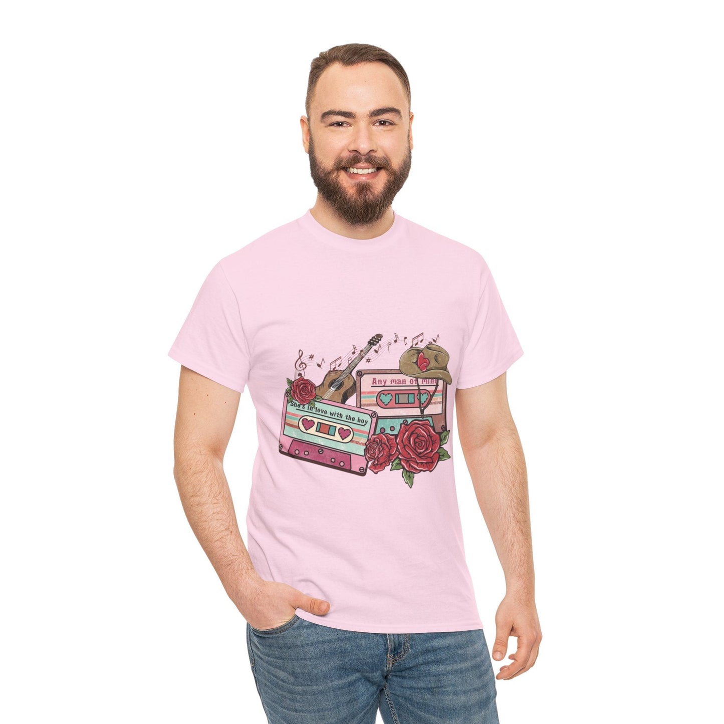 Country Music Love Songs T-Shirt, Retro Cowboy Cassette Love Gift