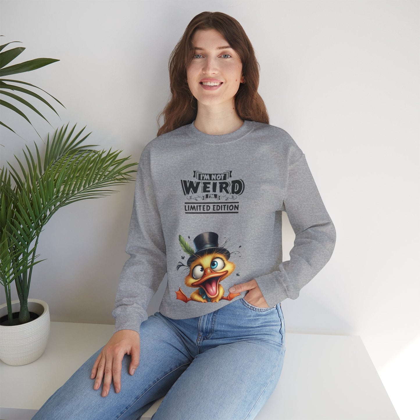 Limited Edition 'I'm Not Weird' Crewneck Sweatshirt - Unisex Heavy Blend