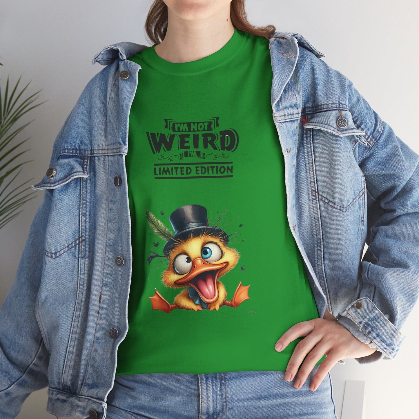 Limited Edition Unisex Heavy Cotton Tee - "I'm Not Weird" Graphic Tee