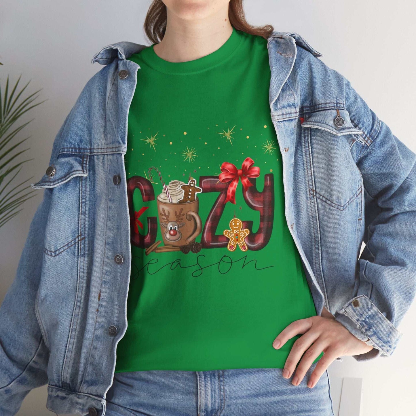 Cozy Coffee Christmas Shirt with festive design perfect for coffee lovers.