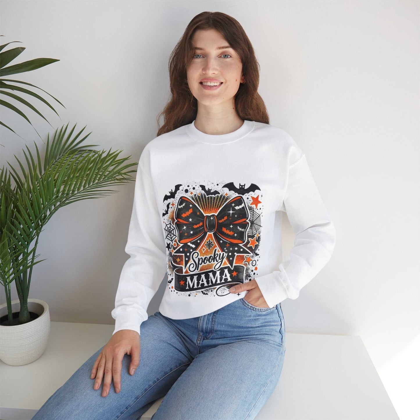 Spooky Mama Sweatshirt, Coquette Halloween Gift, Retro Halloween