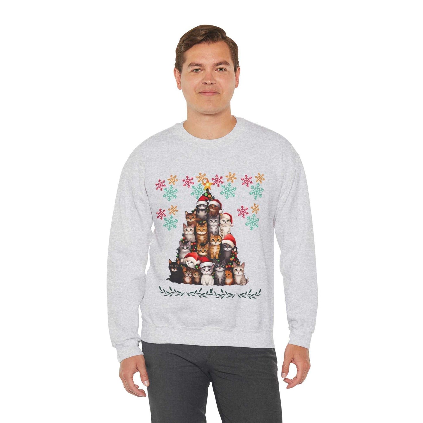 Funny Cats Christmas Sweatshirt, Cat Lover Gift