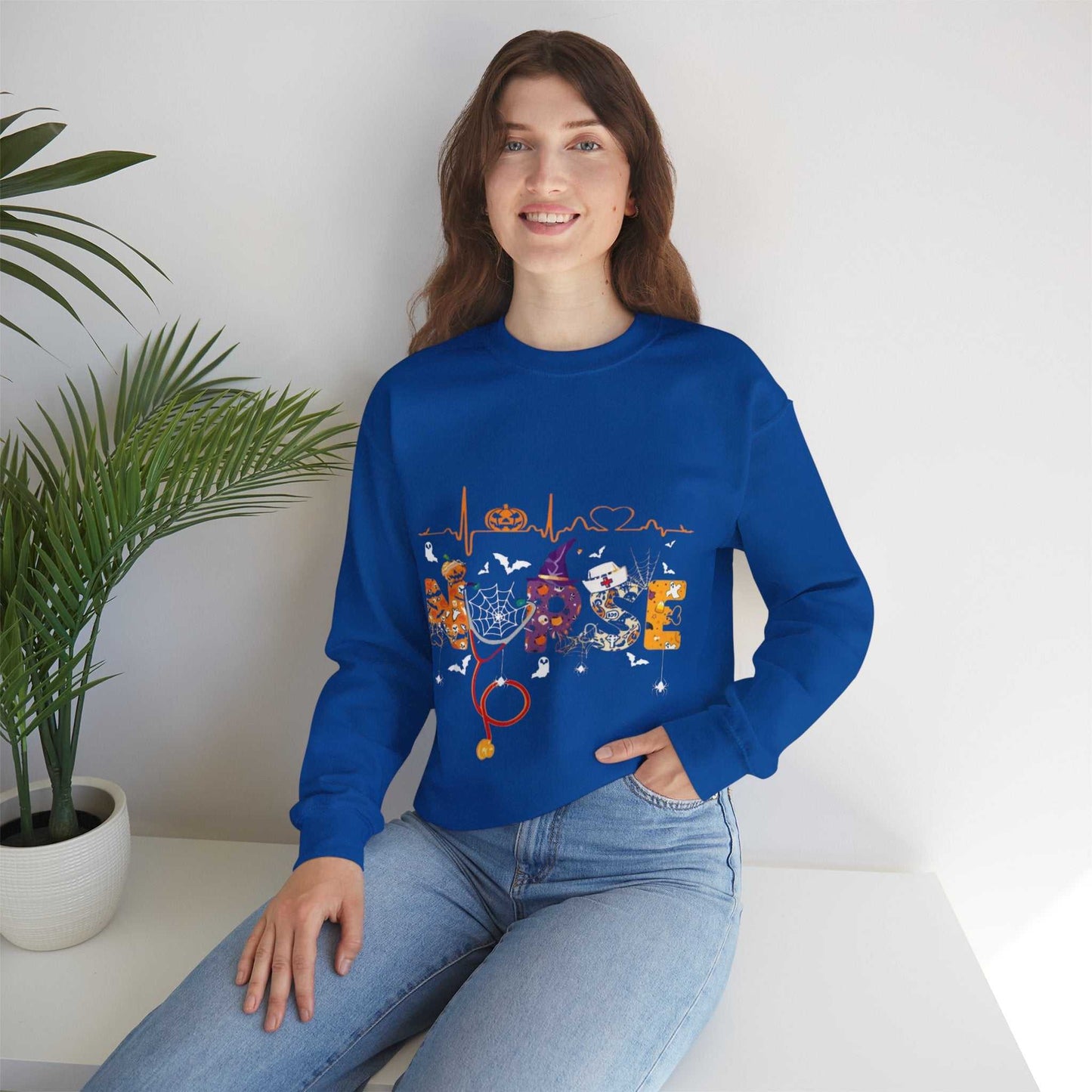 Halloween Sweatshirt for Nurses, Funny Halloween Nurse Gift, Spooky Nurse