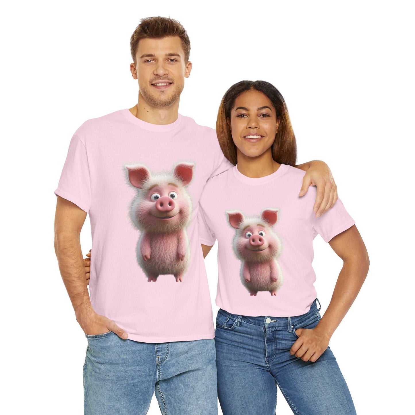 Cute pig t-shirt for animal lovers - Fun Gift for Animal Lovers, Casual Wear Pig
