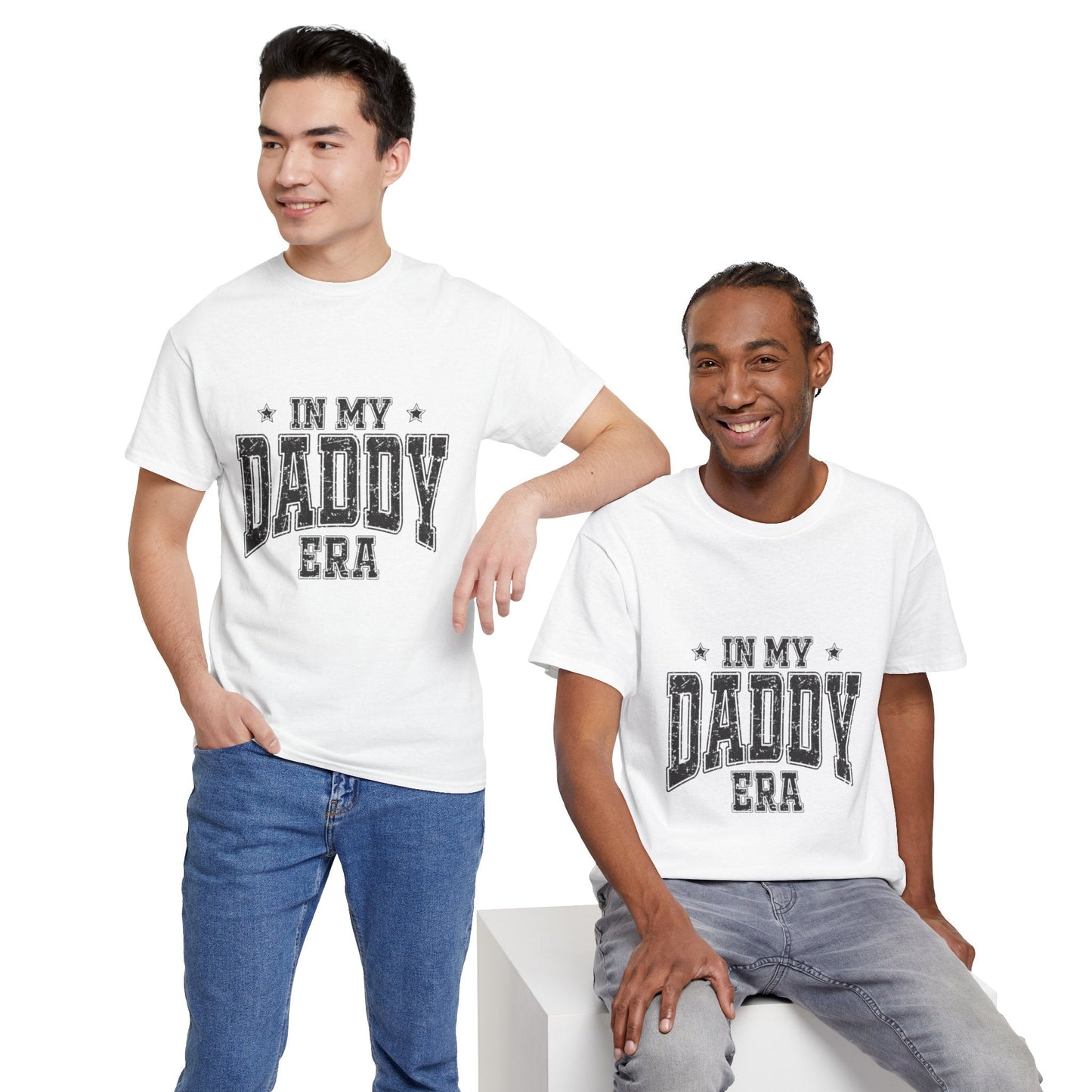 Unisex Heavy Cotton Tee - In My Daddy Era Shirt, Father's Day Gift, Dad Humor Tee