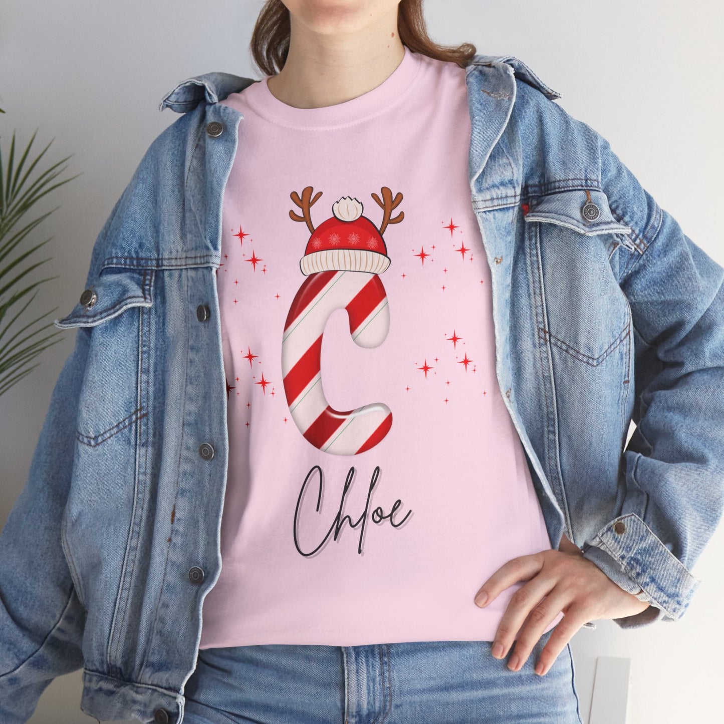 Family Christmas Name Shirt, C Name Gift