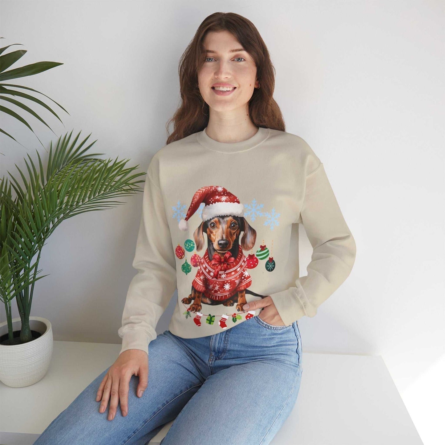 Christmas on the Farm Sweatshirt, Dog Christmas Gift,
