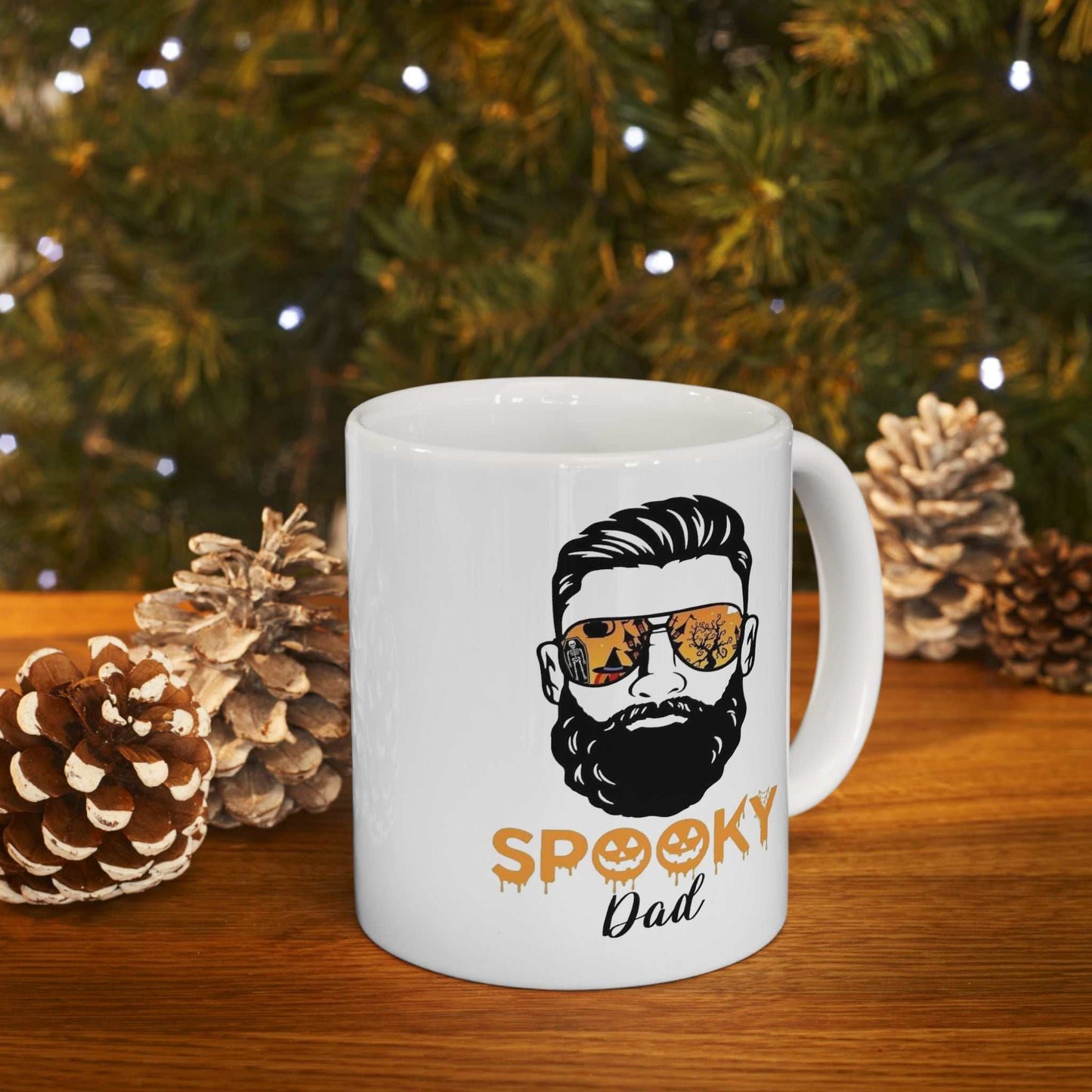 Matching Dad Halloween Mugs, Couples Halloween Gift, Spooky Dad Mug