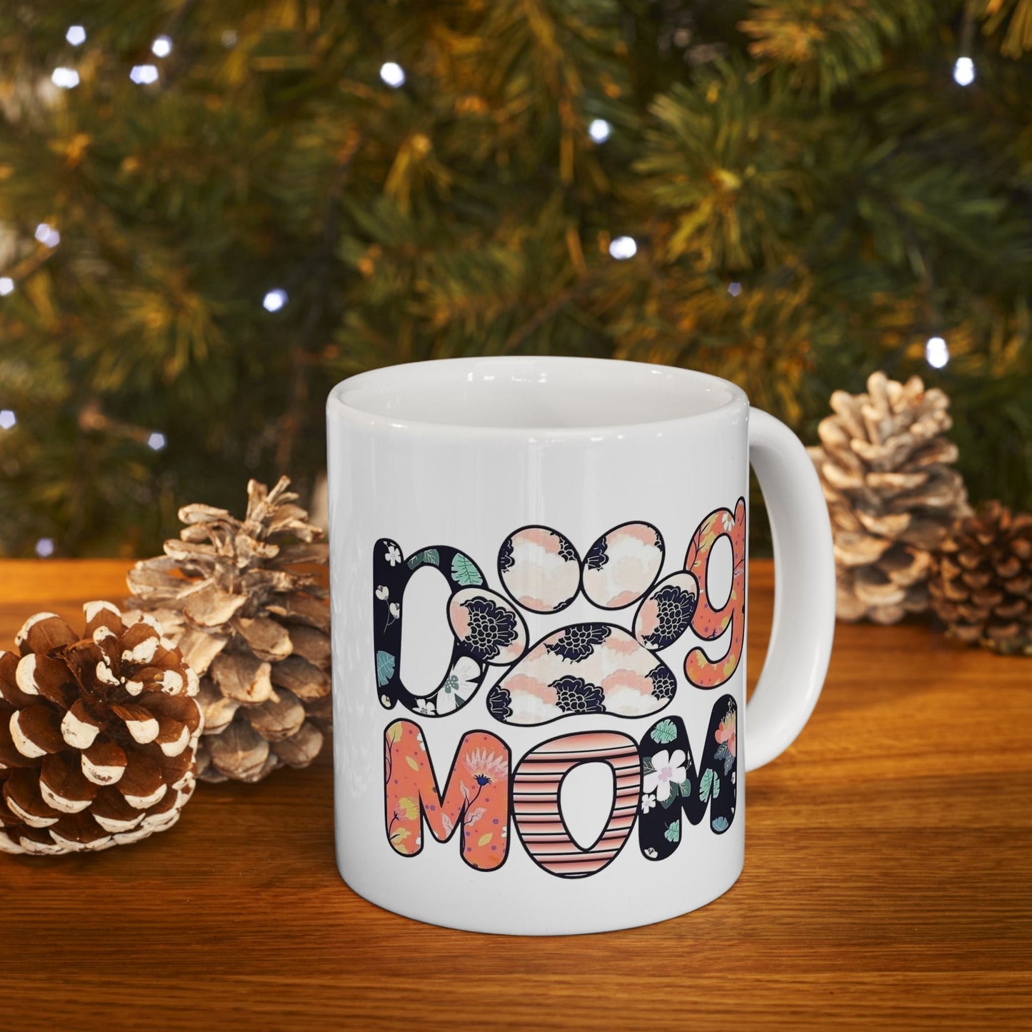 Floral Design Mom Mug - Perfect Gift for Mother's Day or Birthdays