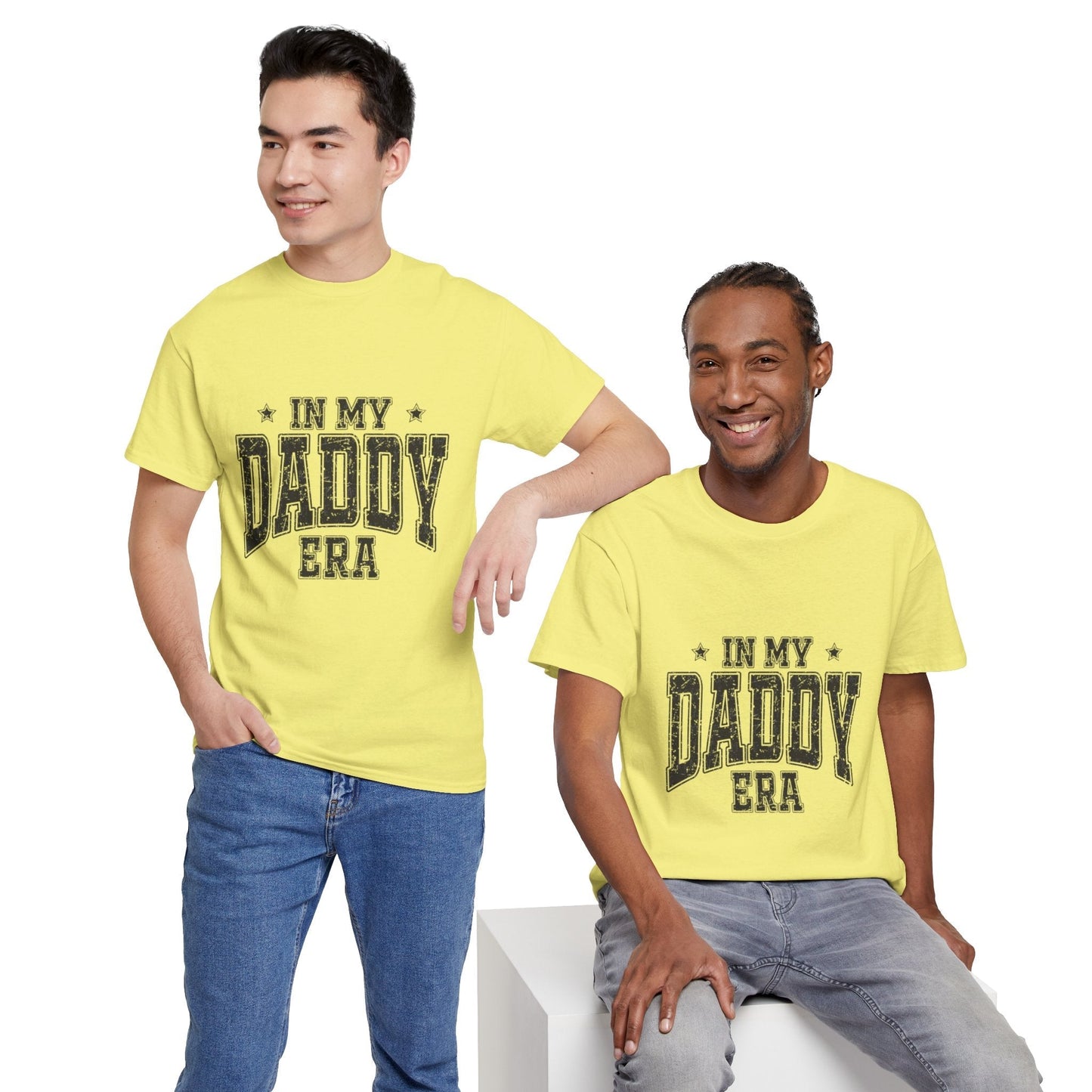 Unisex Heavy Cotton Tee - In My Daddy Era Shirt, Father's Day Gift, Dad Humor Tee