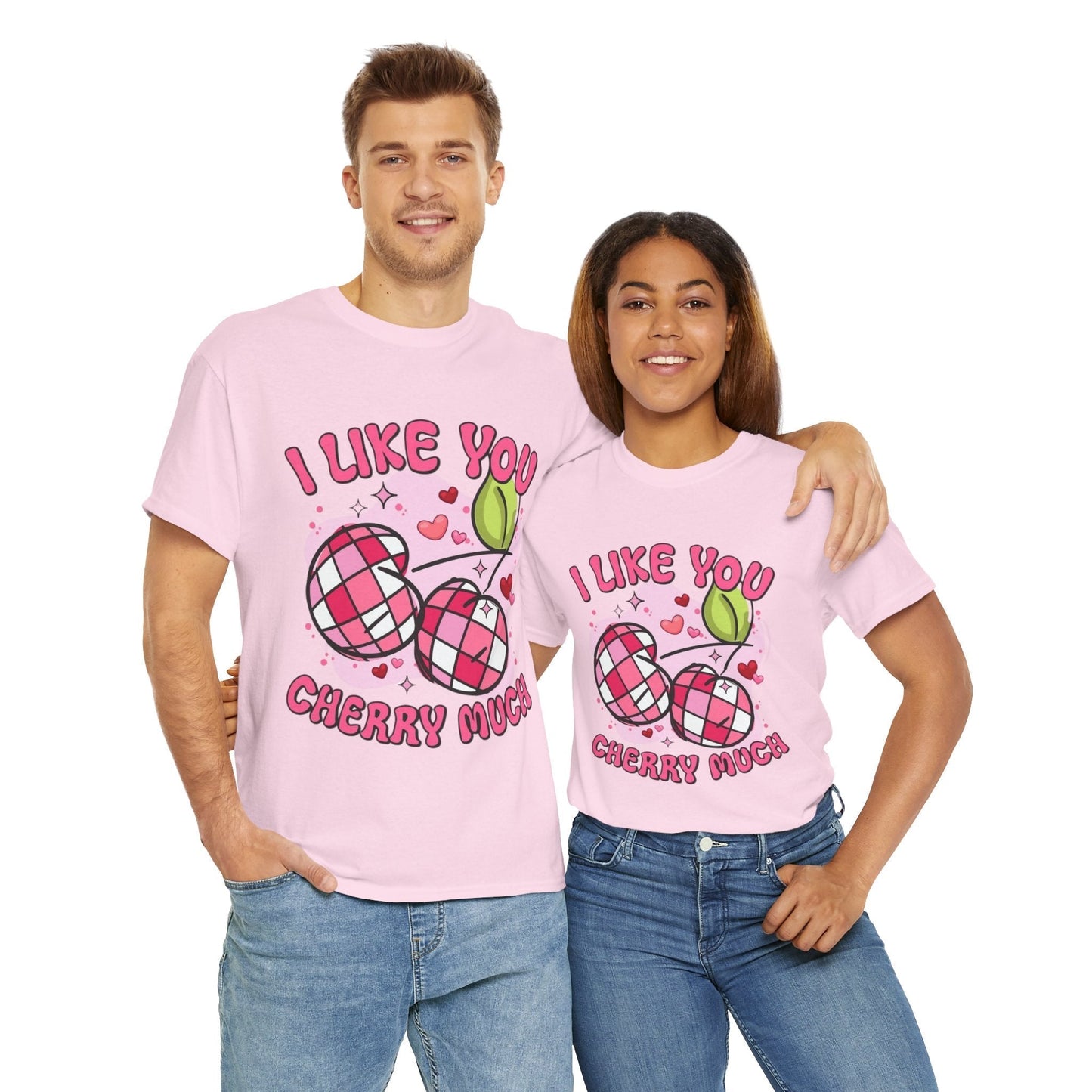 I Like You Cherry Much T-shirt , Valentines Day Cherry Gift
