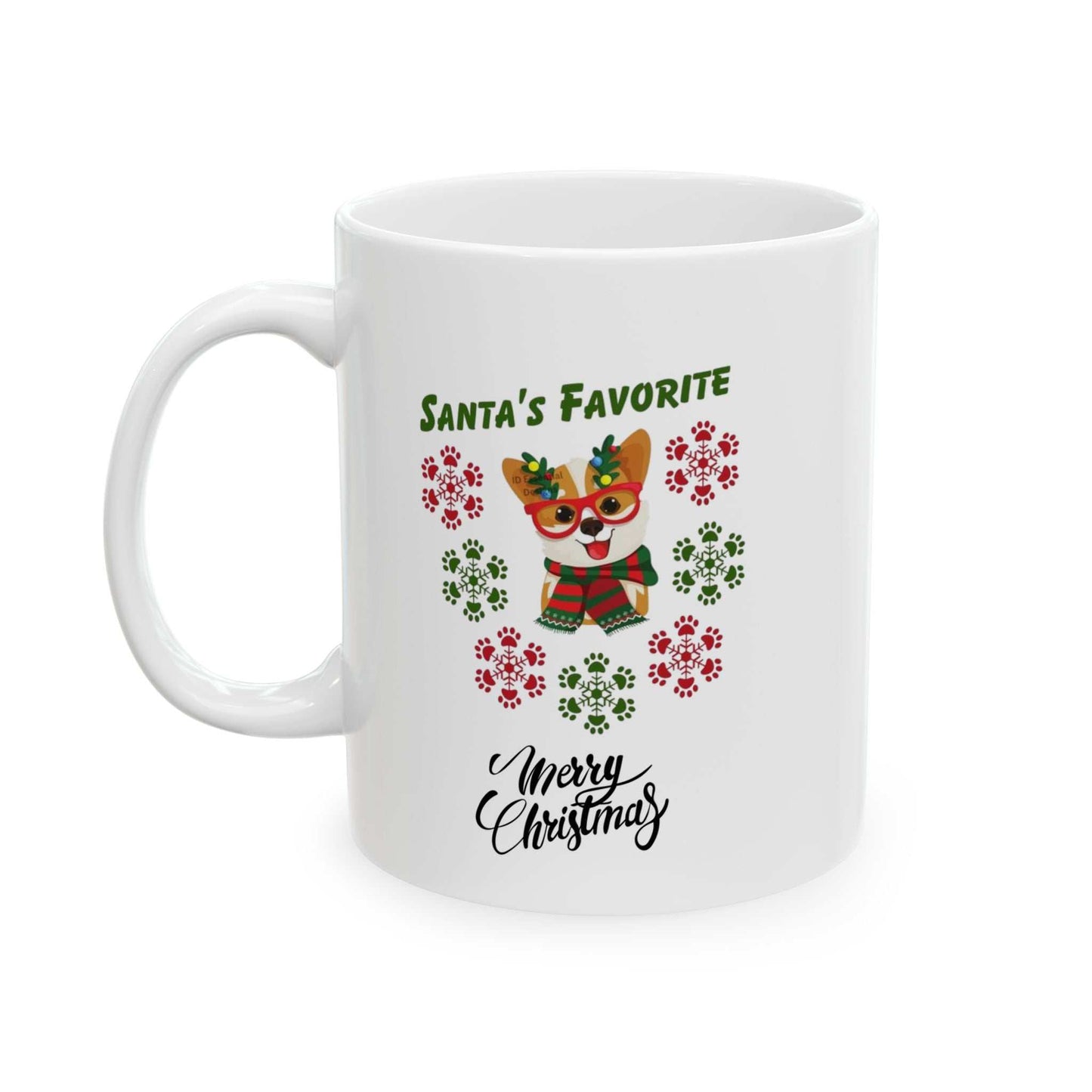 Santas Favorite Dog Mug, Christmas Dog Gift