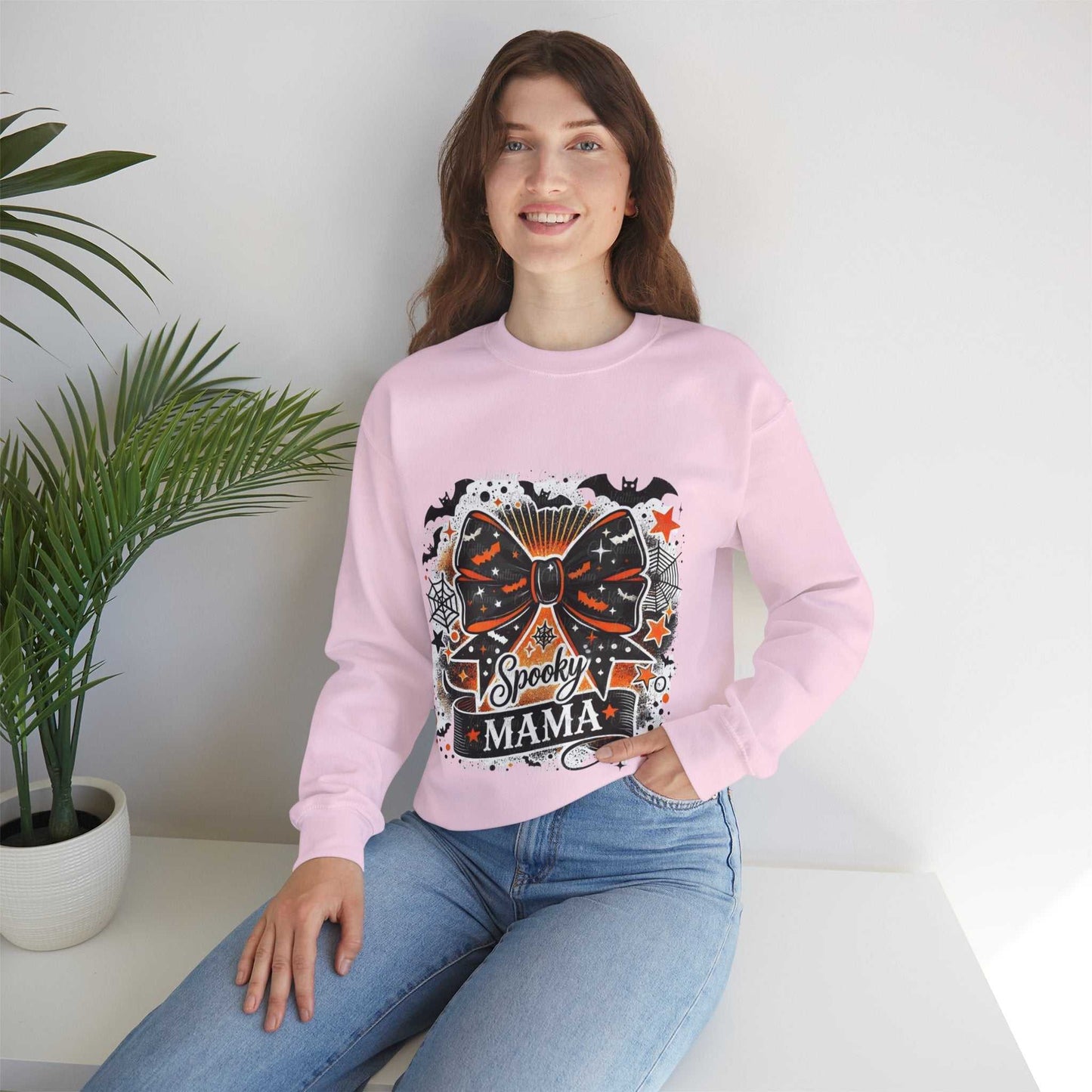 Spooky Mama Sweatshirt, Coquette Halloween Gift, Retro Halloween