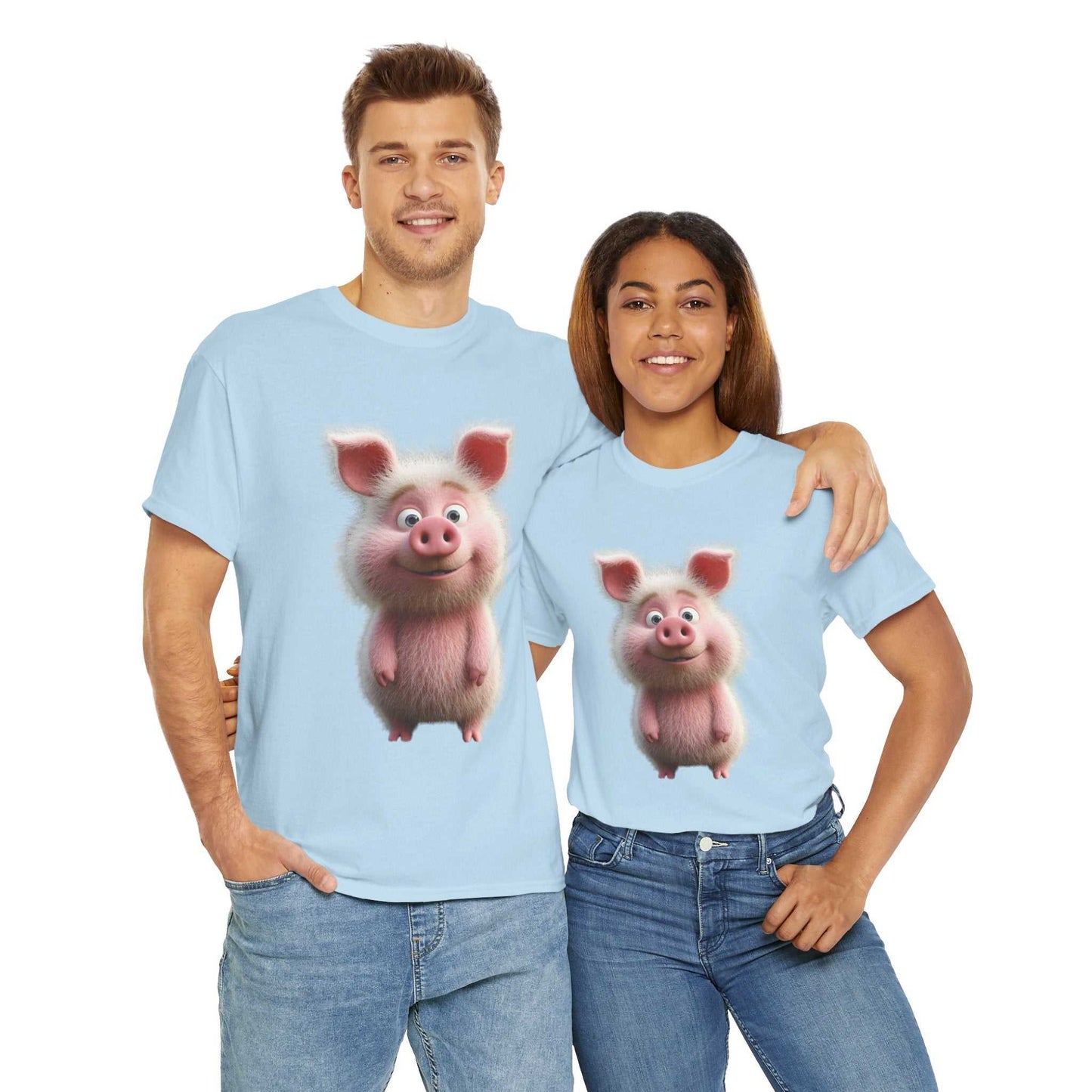 Cute pig t-shirt for animal lovers - Fun Gift for Animal Lovers, Casual Wear Pig