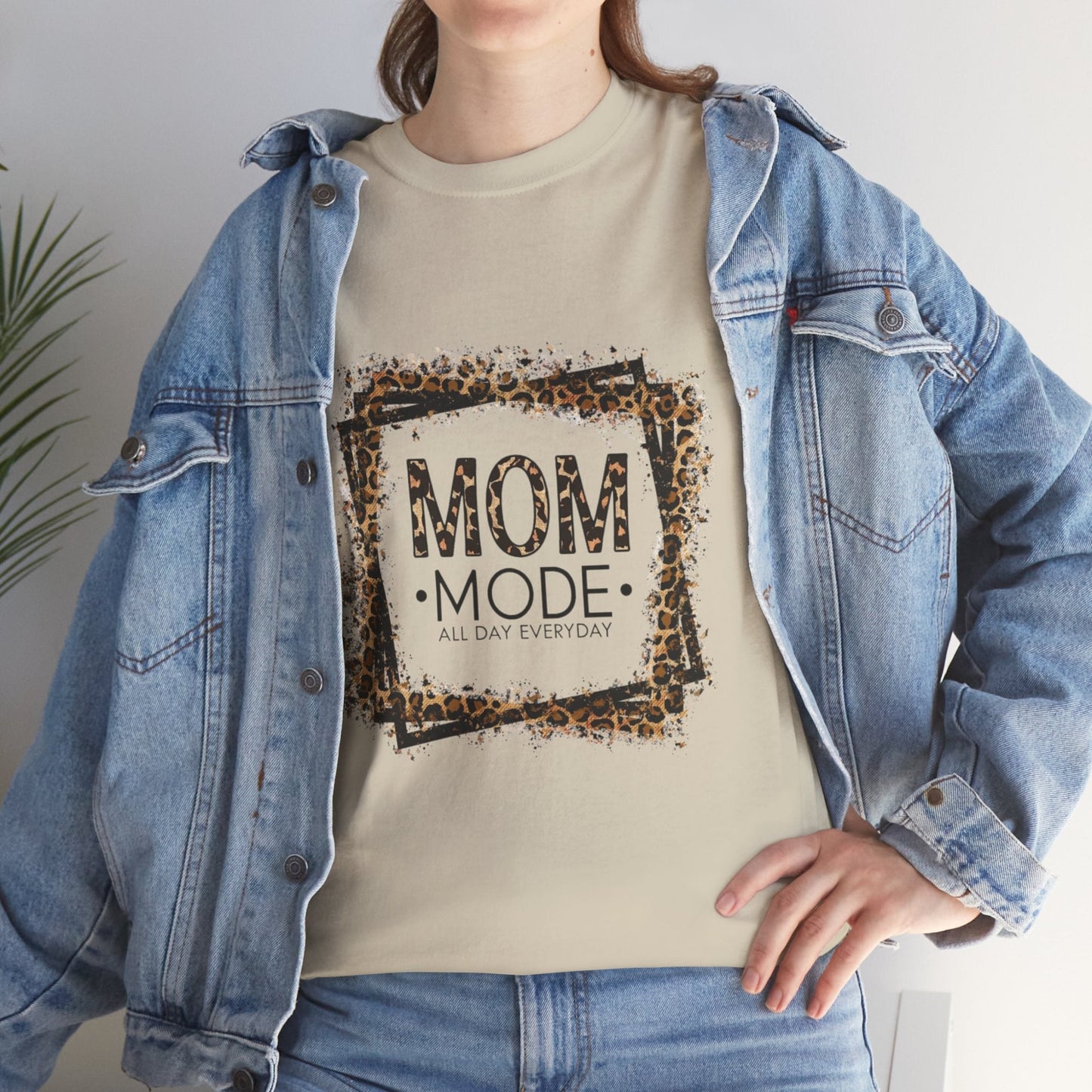 Mom Mode T-Shirt - Unisex Heavy Cotton Tee - All Day Everyday Gift