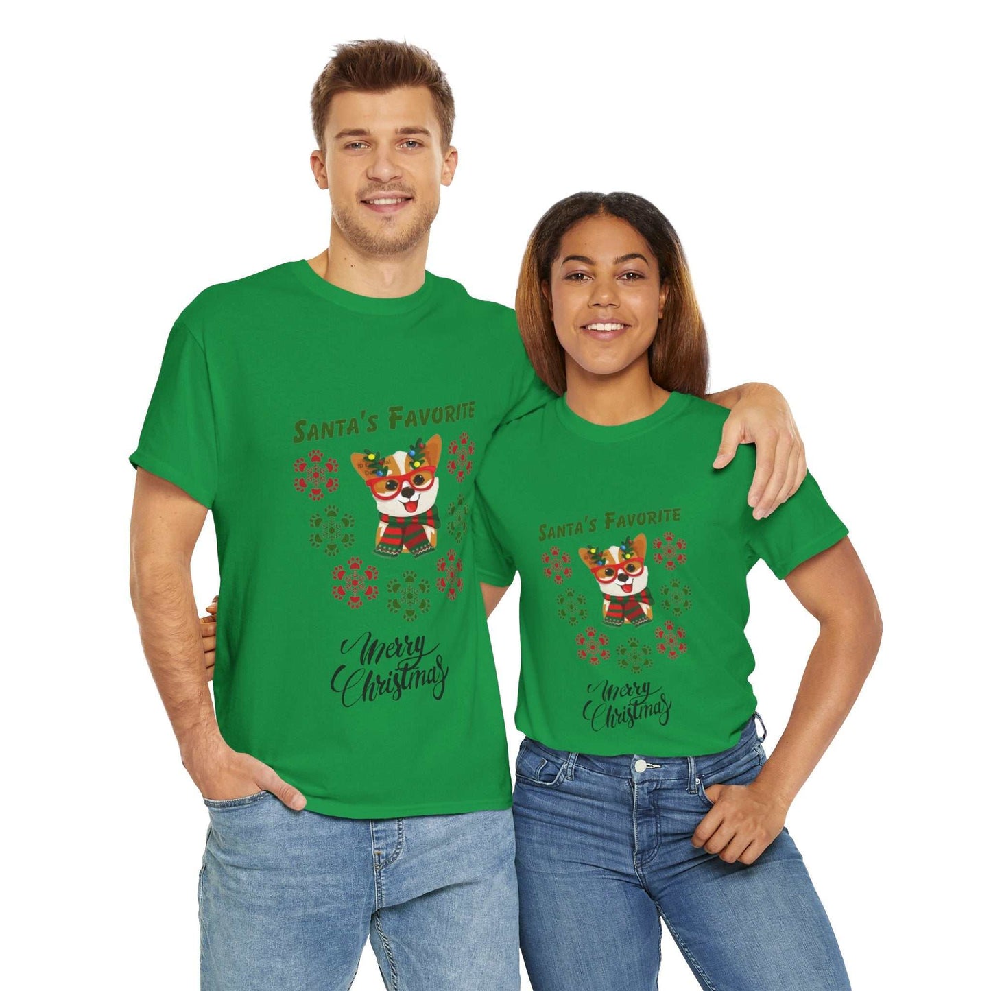 Favorite Dog Shirt for Christmas, featuring festive design, perfect dog gift.