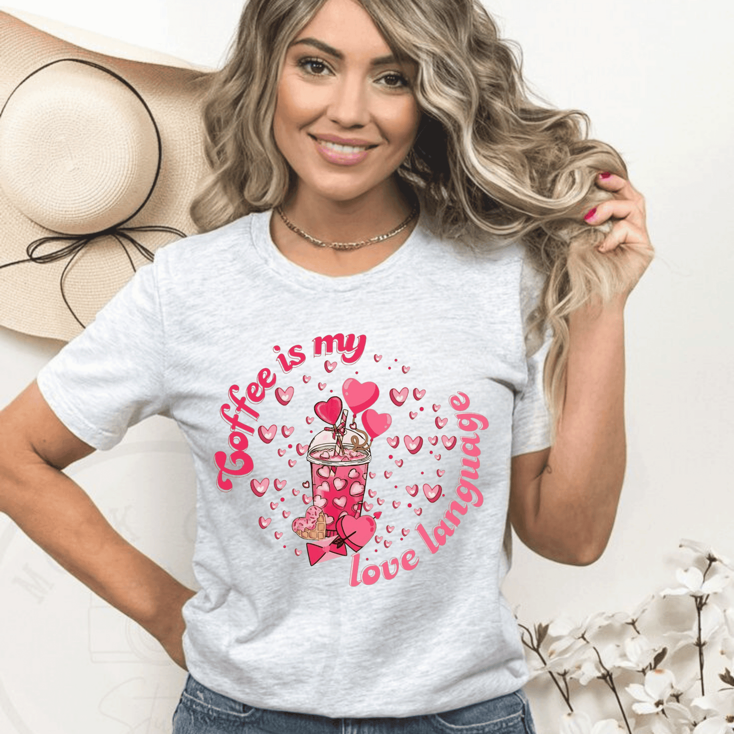 Coffee Is My Love Language T-Shirt, coffee lover gift, unisex casual wear.