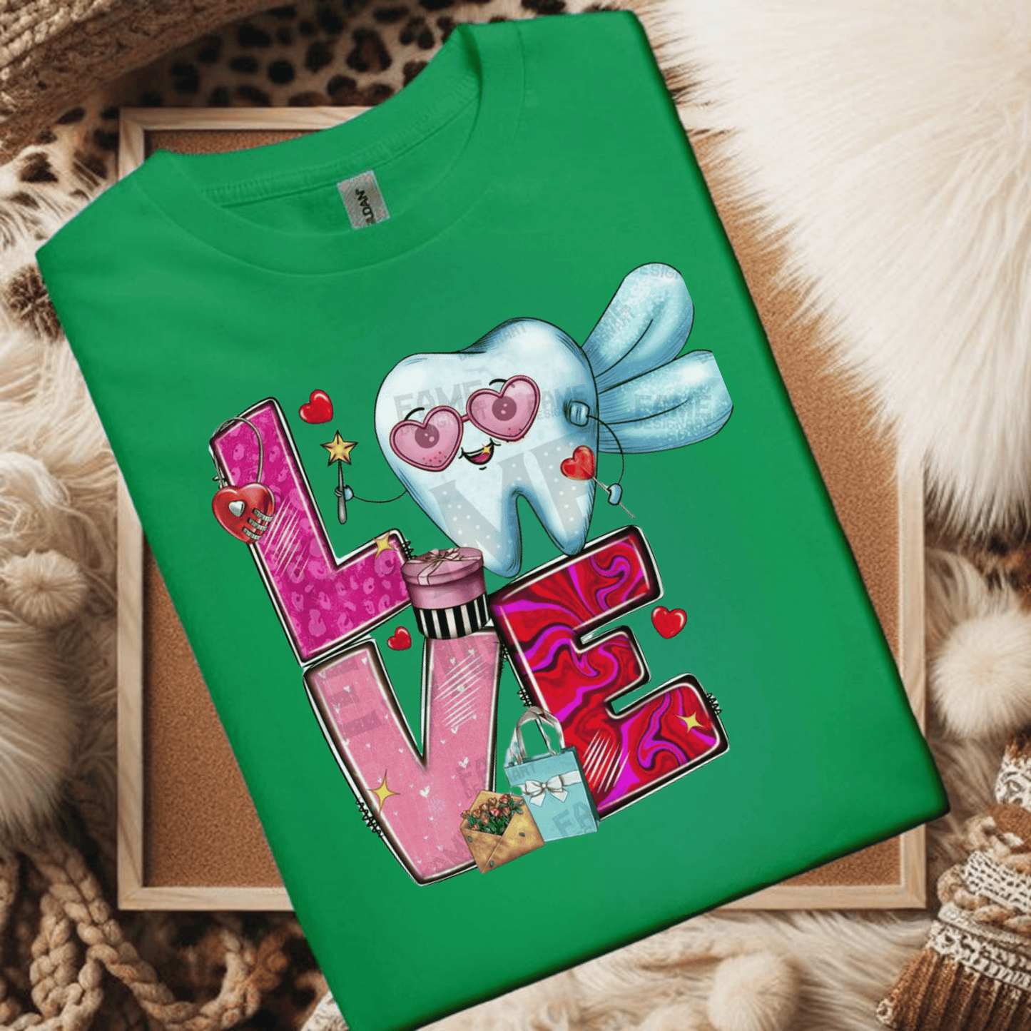 Love Dental Valentine T-Shirt – Cute Dental Hygienist Gift