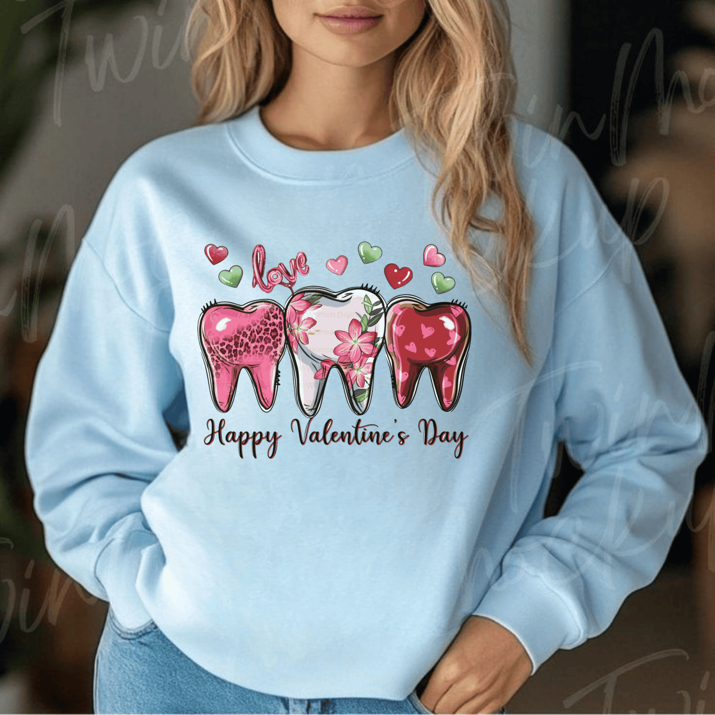 Dental Love Happy Valentines Day Sweatshirt – Cute Dental Hygienist Gift