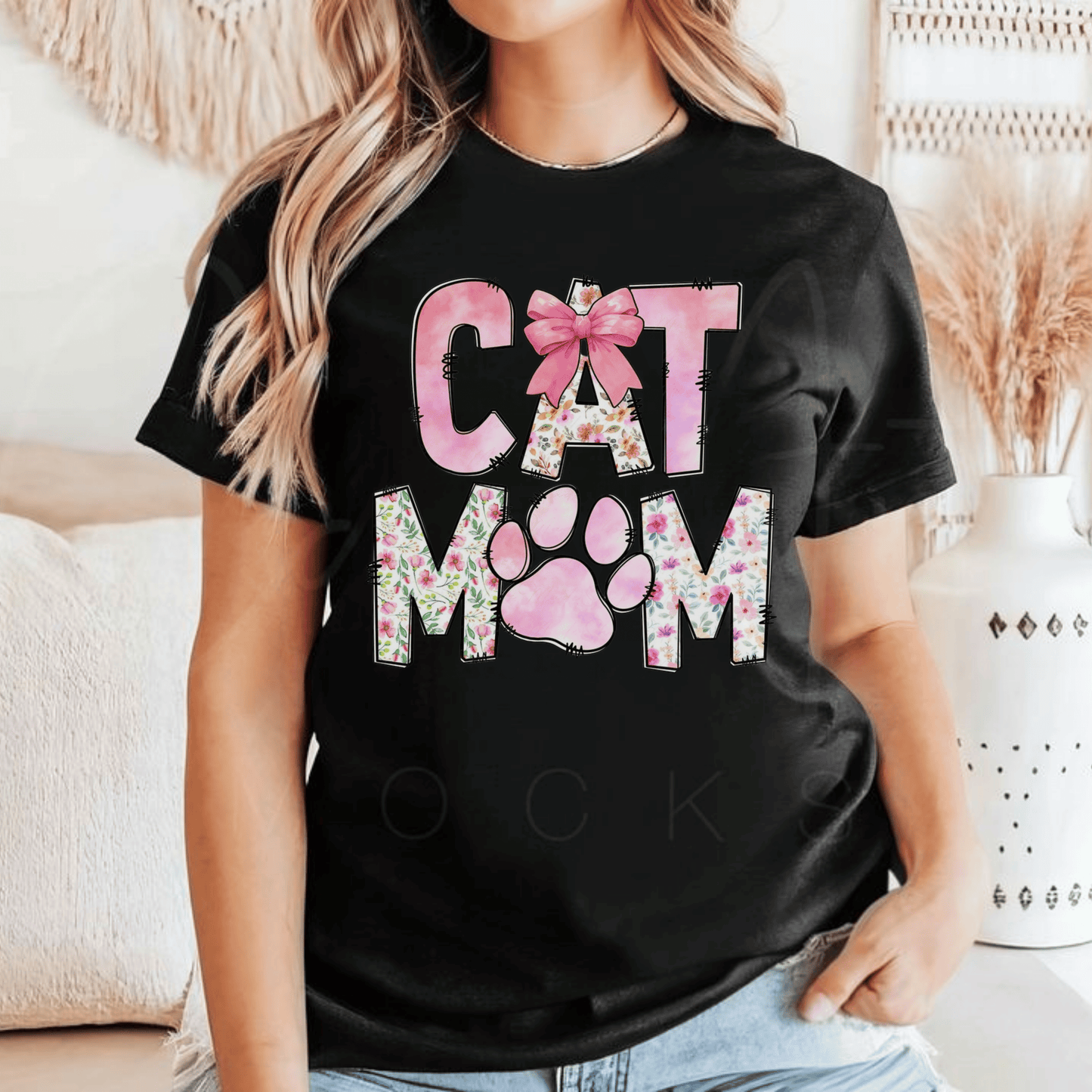 Cat Mom Unisex Heavy Cotton Tee