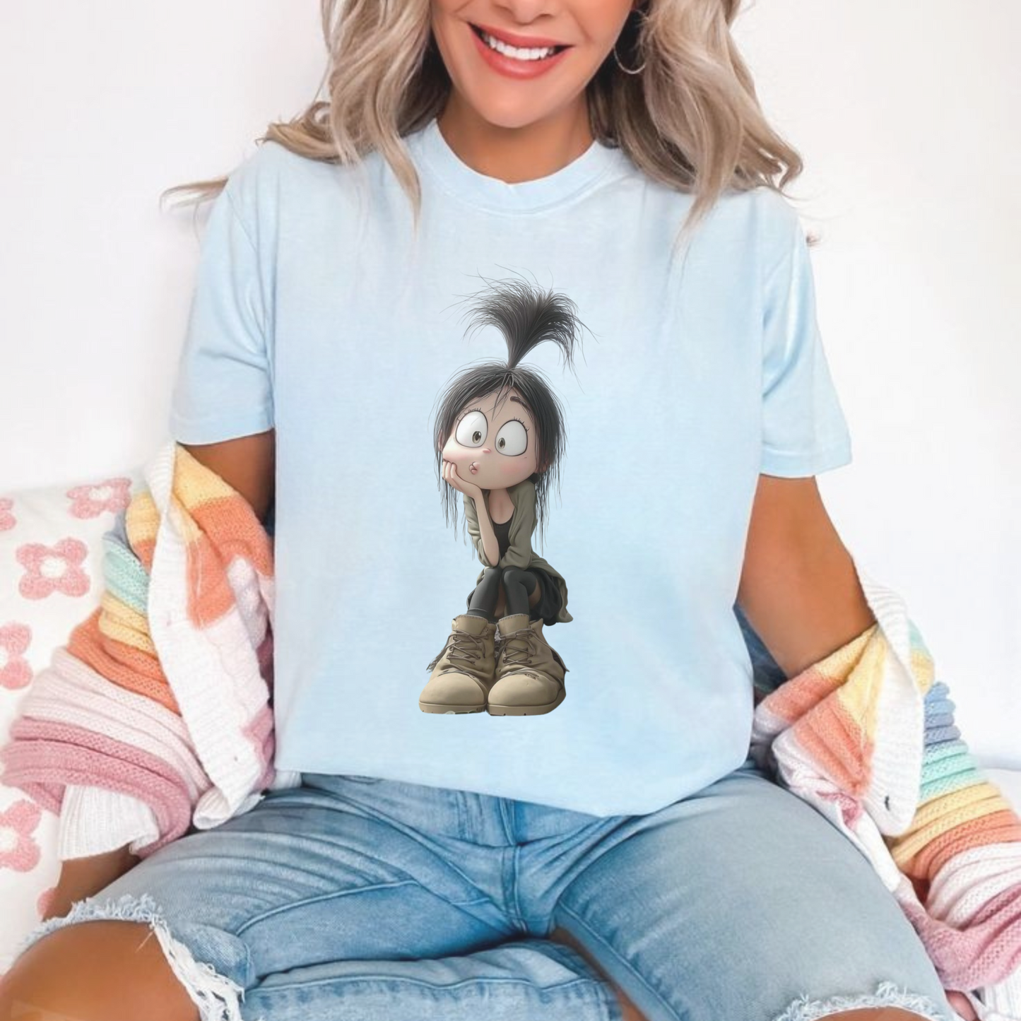 Whimsical Cartoon Character Tee