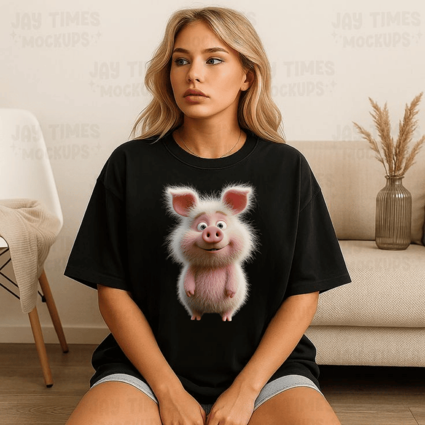 Cute pig t-shirt for animal lovers