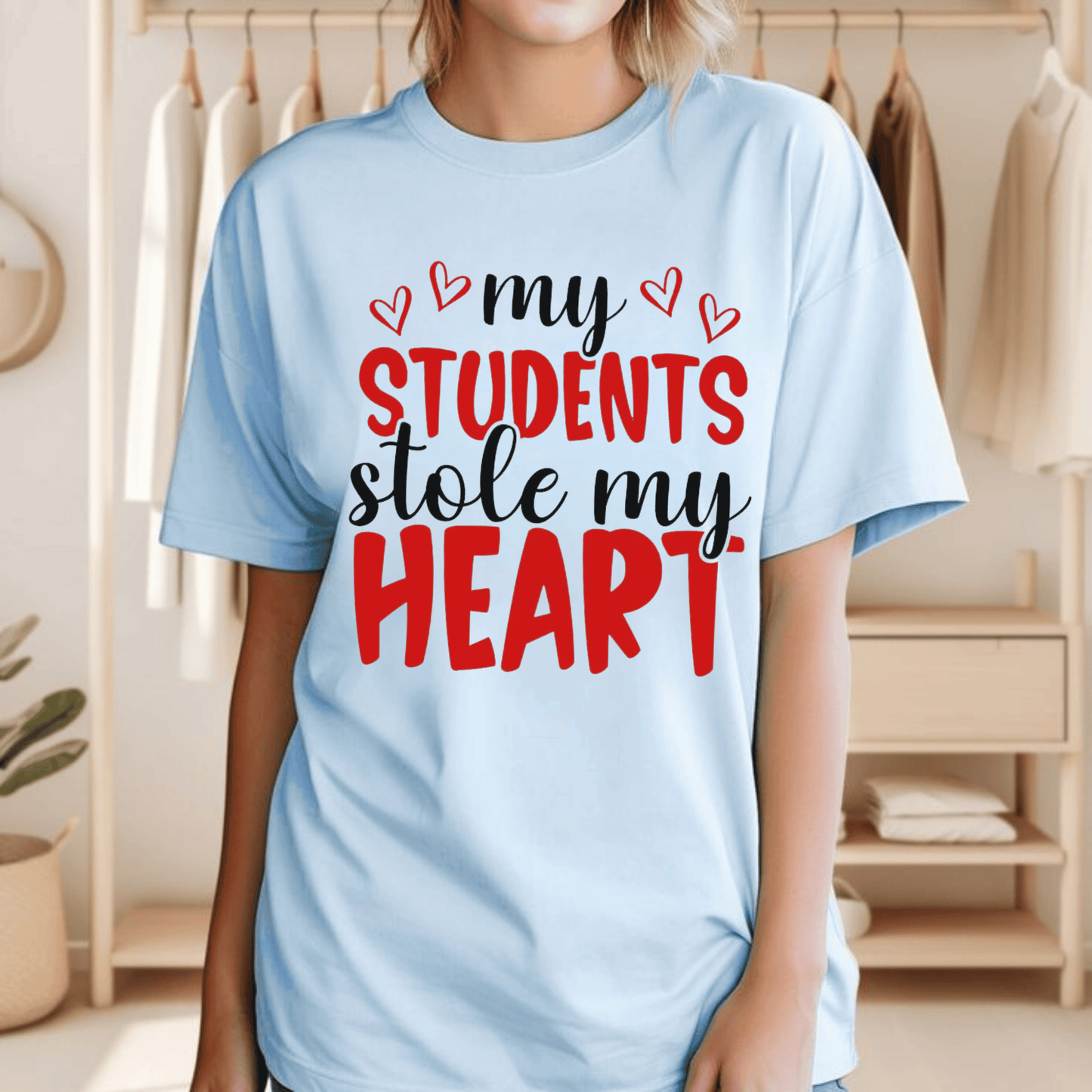 My Students Stole My Heart T-Shirt – Heartfelt Teacher Valentine’s Day Gift Celebrating Teacher-Student Bond