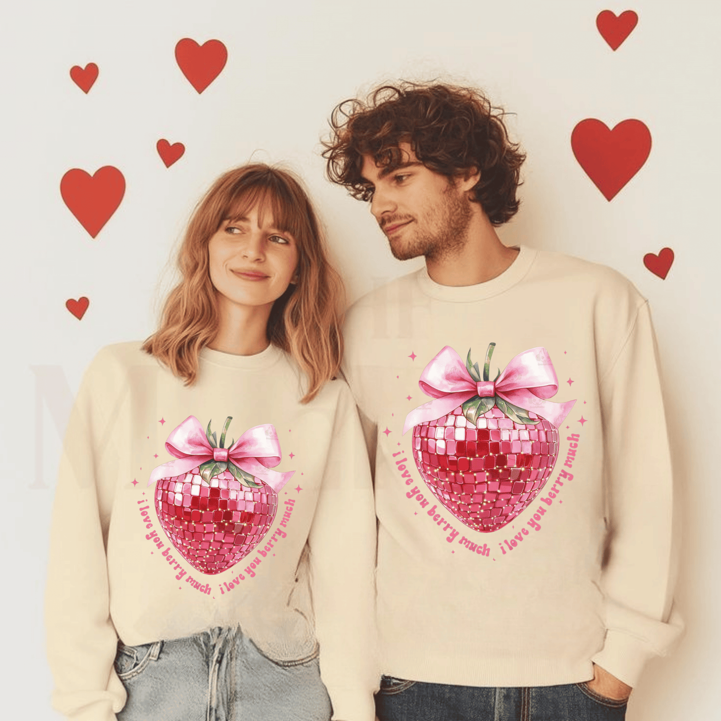 I Love You Berry Much Sweatshirt - Love Valentine’s Heart Gift