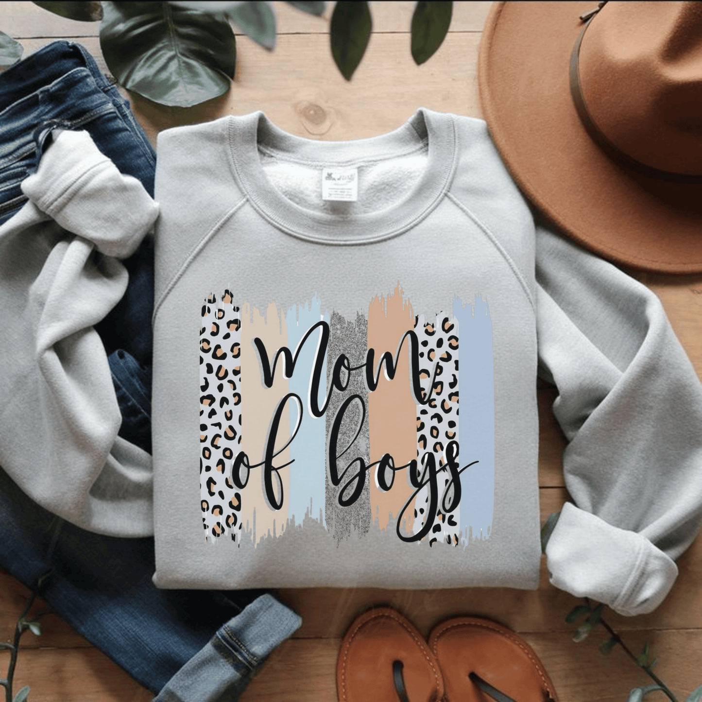 Mom of Boys Crewneck Sweatshirt