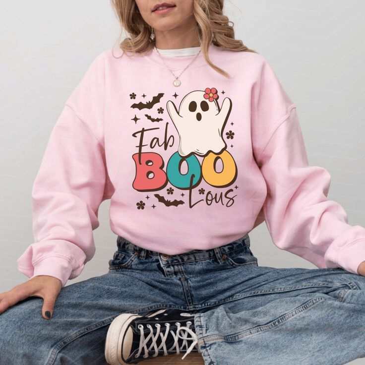 Fabulous Boo Sweatshirt – Cute & Spooky Halloween Party Gift