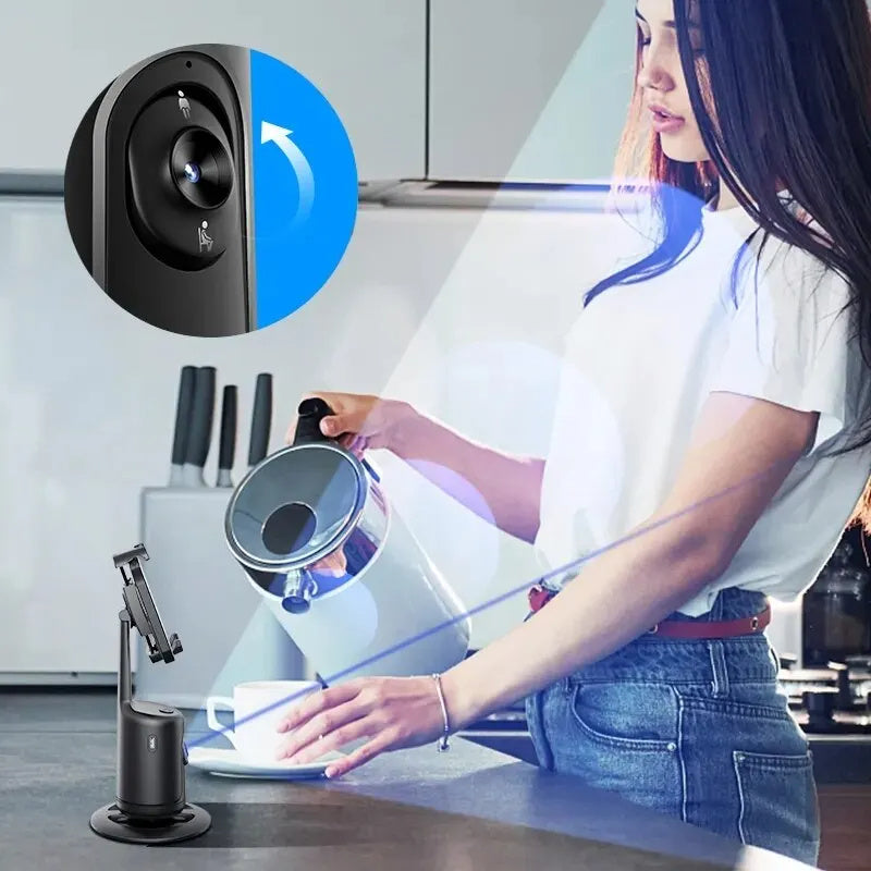 360 Auto Face Tracking Gimbal - AI Phone Holder for Vlogging & Live Streaming 🔥 TODAY ONLY: 50% OFF!