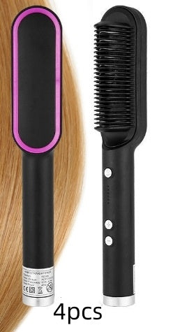 New 2 In 1 Hair Straightener Hot Comb Negative Ion 🔥 TODAY ONLY: 50% OFF!